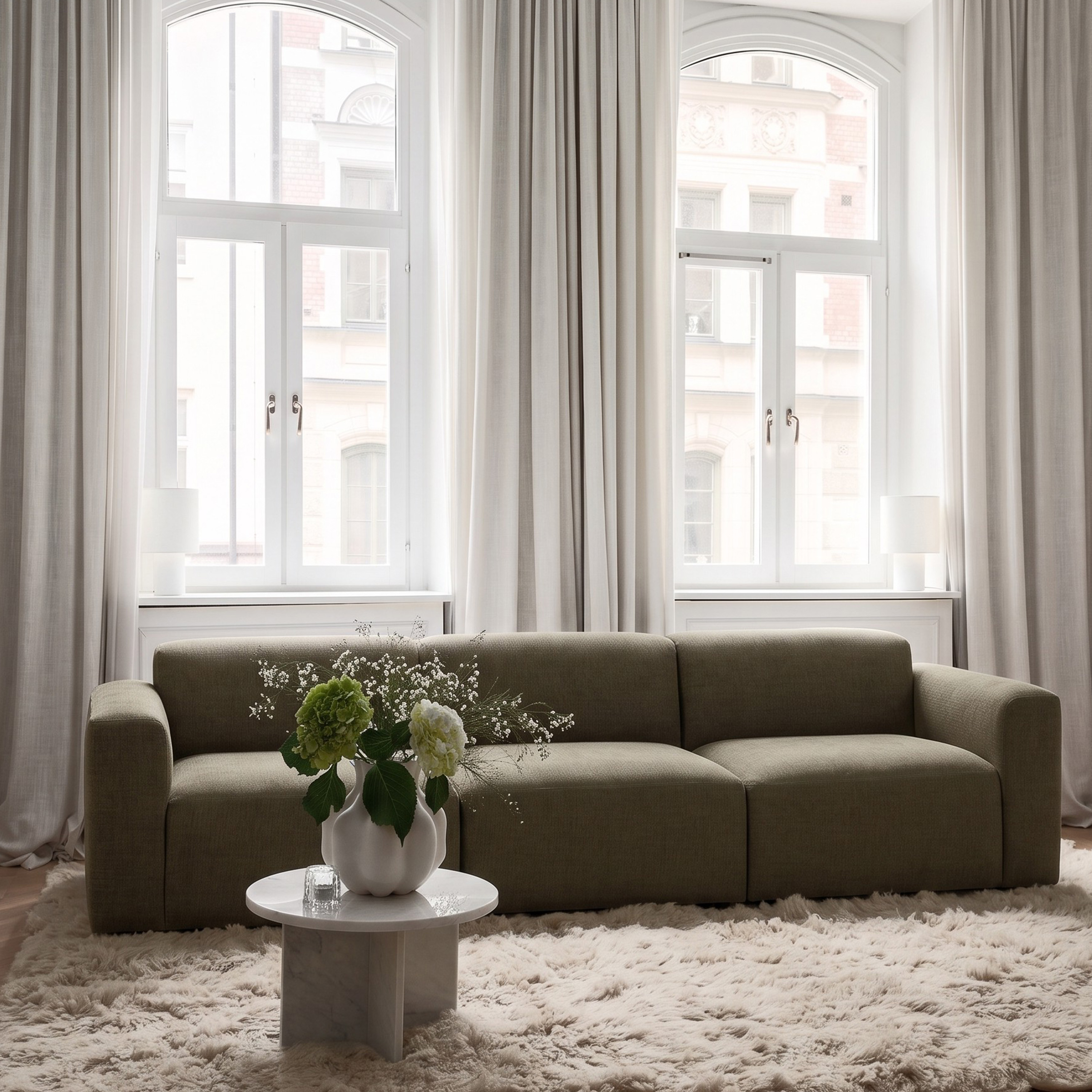 Thalia 4-sits Soffa Green 325cm