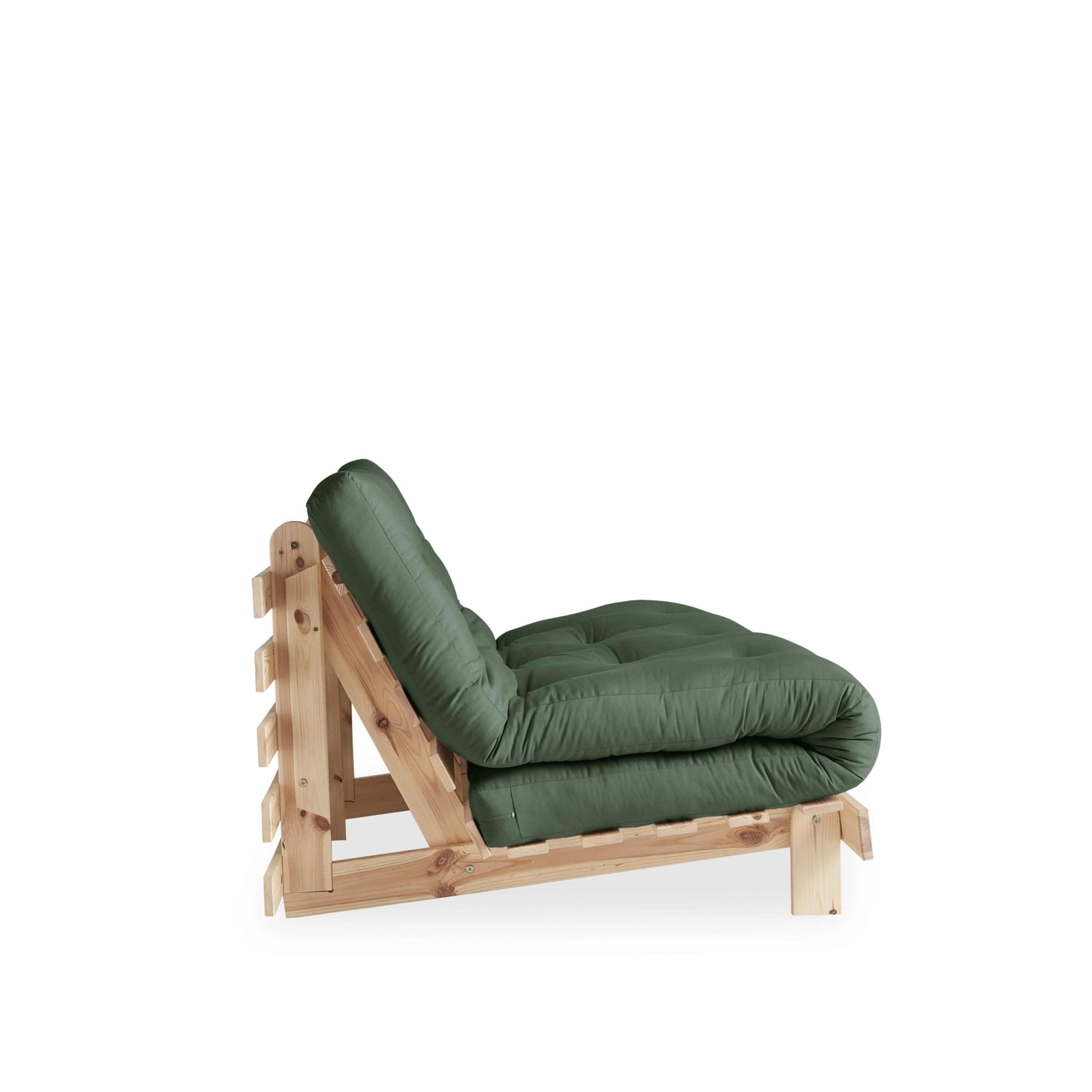 Karup Design Roots Vuodesohva Luonnollinen/Olive Green 140 cm