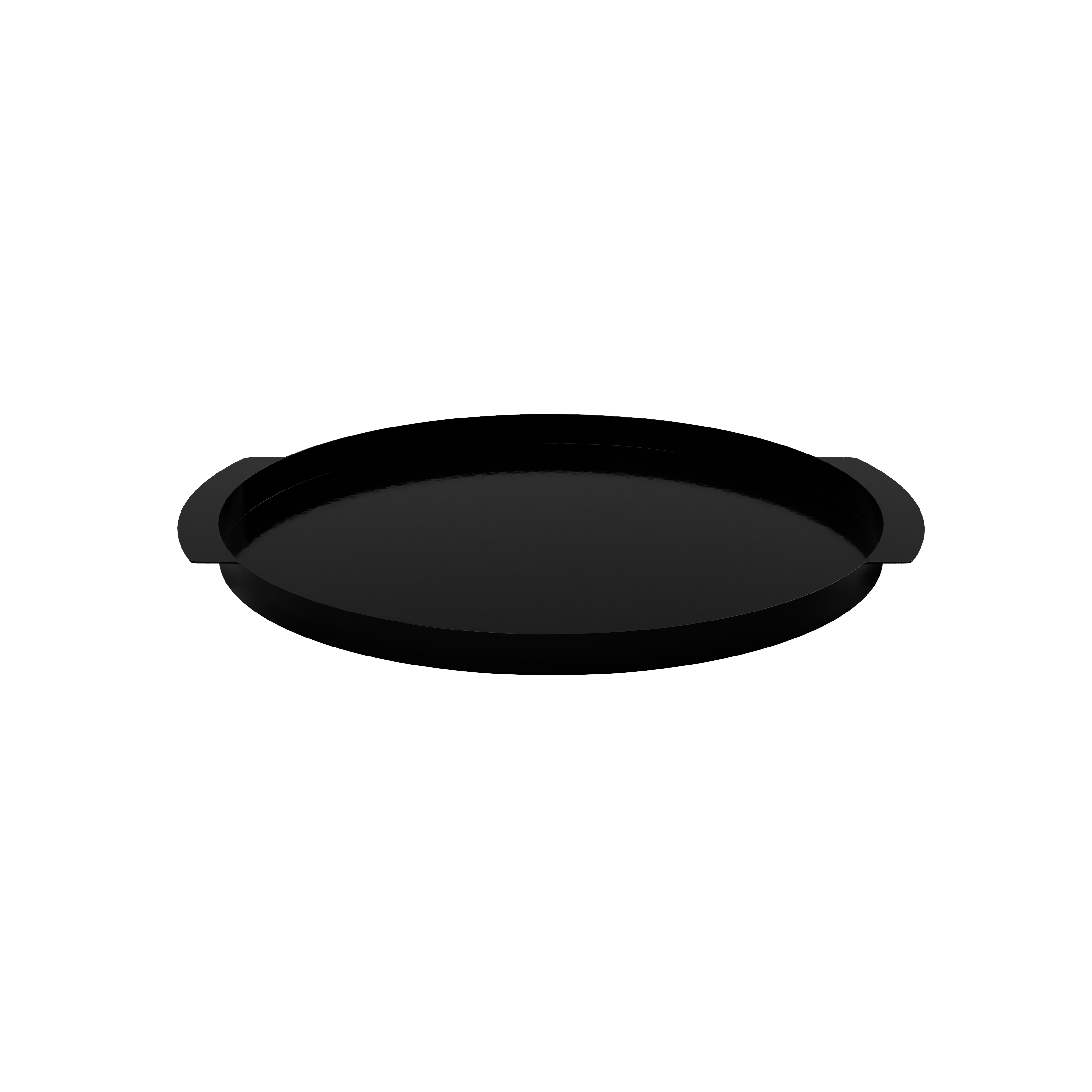 Cooee Design - Tray Carry Circle Tablett Black 35cm - Schwarz - Tabletts