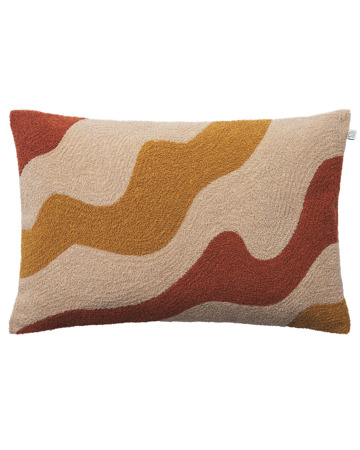 Chhatwal & Jonsson - Lodi Kissenbezug Leinen/Baumwolle Terracotta/Tan/Masala Yellow 40x60 - Mehrere - Dekokissenbezug