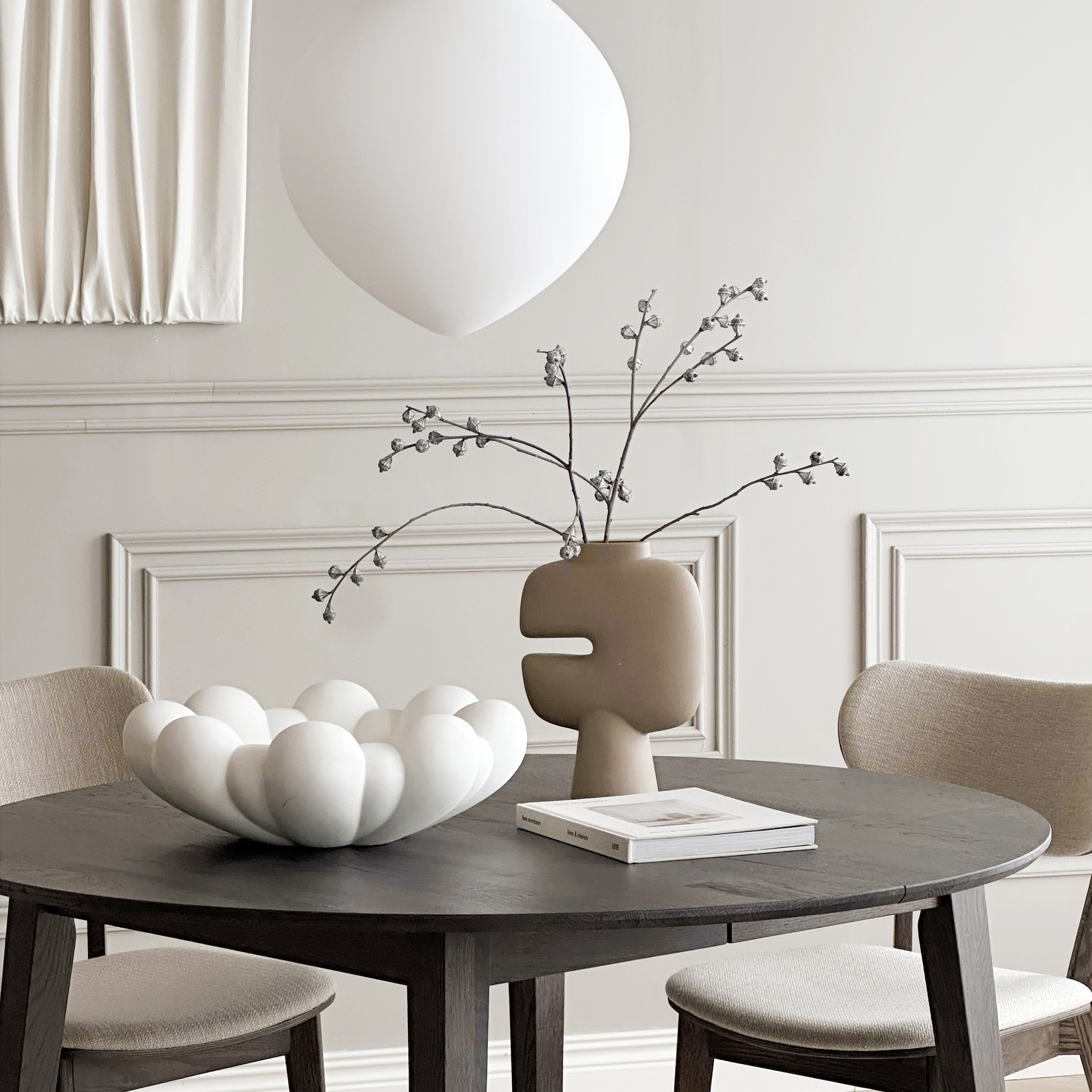 Rowico Home Filippa Esstisch Braun Ø120/165cm