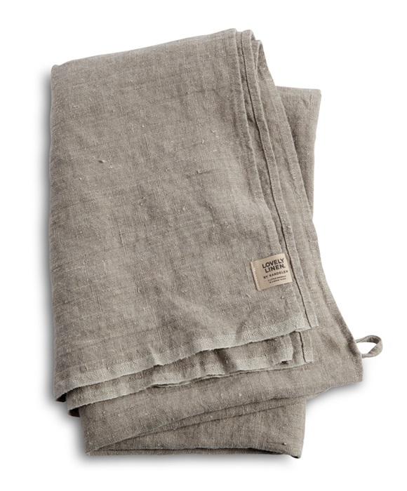 Lovely Linen - Lovely Strandhåndkle Lin Natural Beige 145x200 - Rosa  - Håndklær