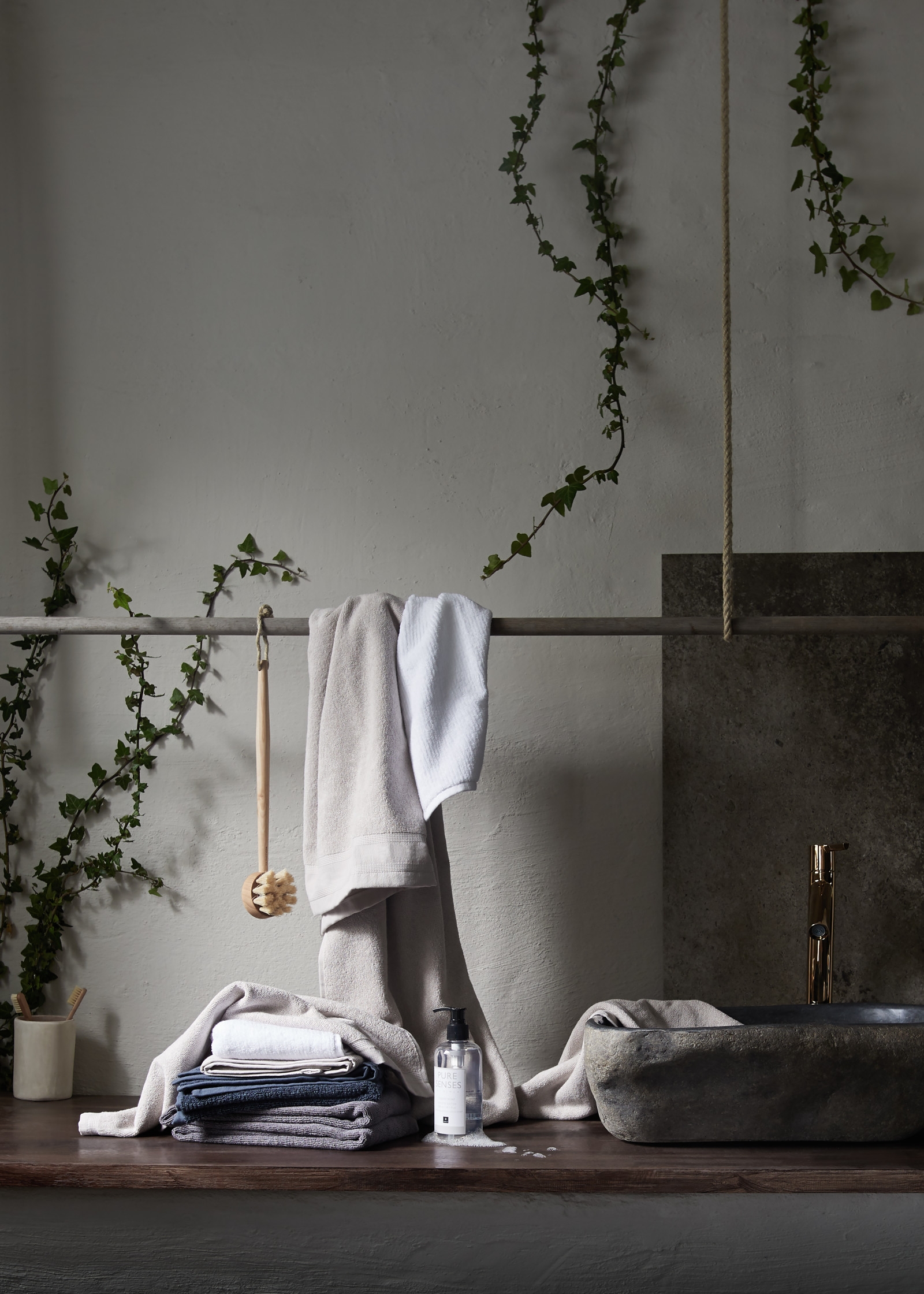 Himla Lina Handtuch Mother of Pearl 50x70