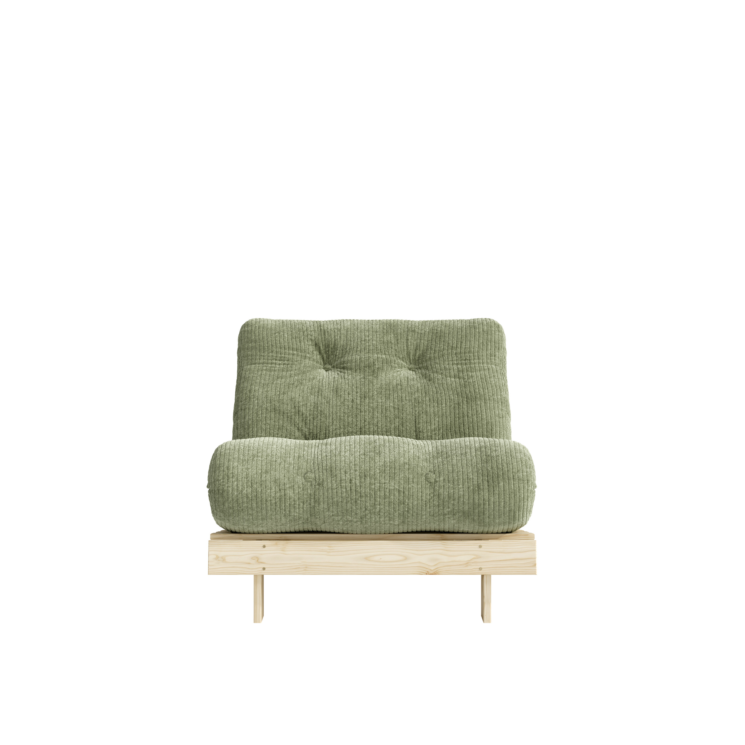 Karup Design Roots Sovesofa Raw/Khaki Green 90cm