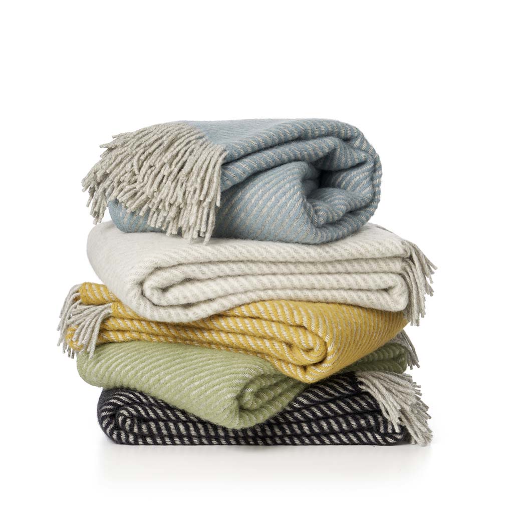 Klippan Yllefabrik Carl Ullteppich Weiß Melange