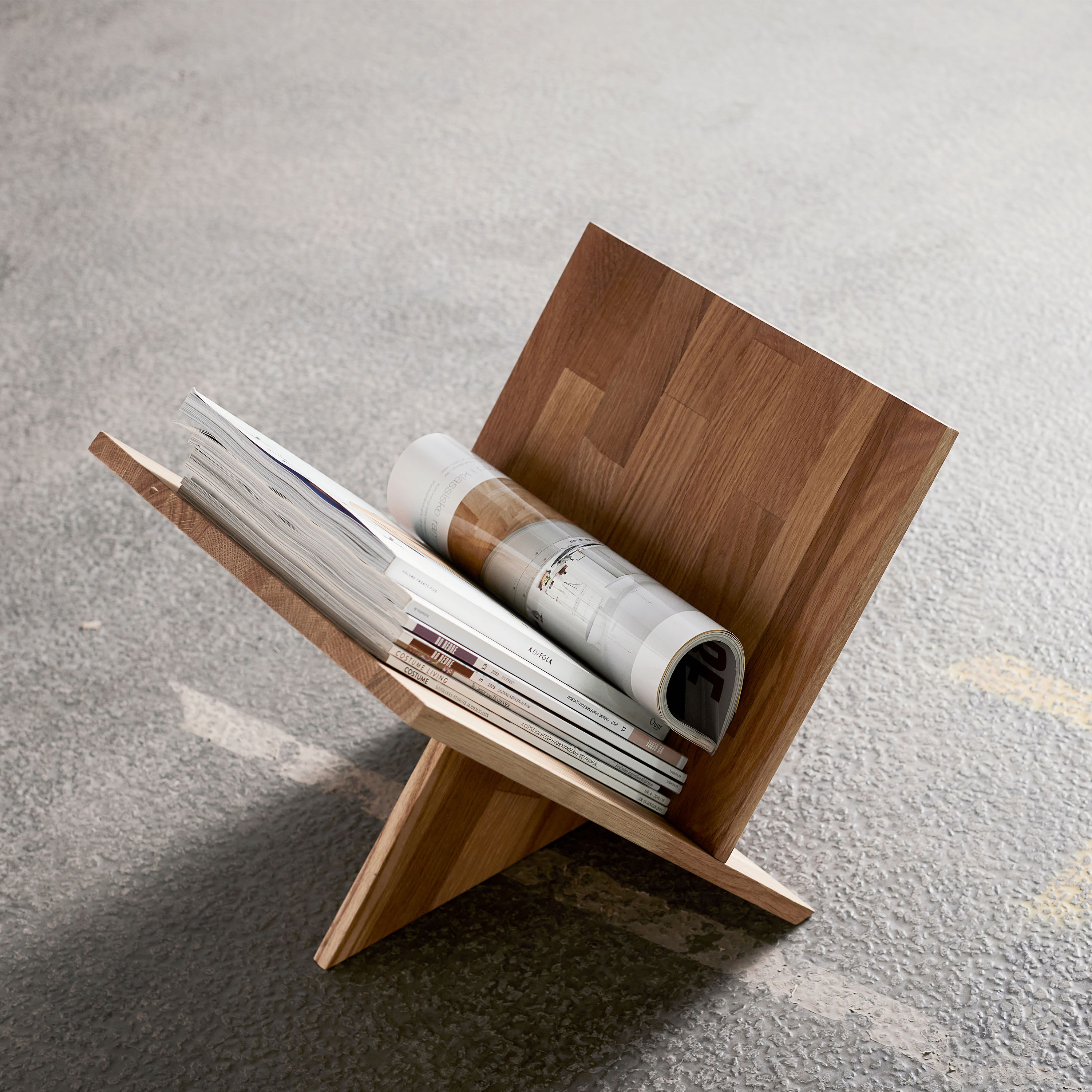 Muubs Ottawa Zeitungsständer Nature Oak 41x34