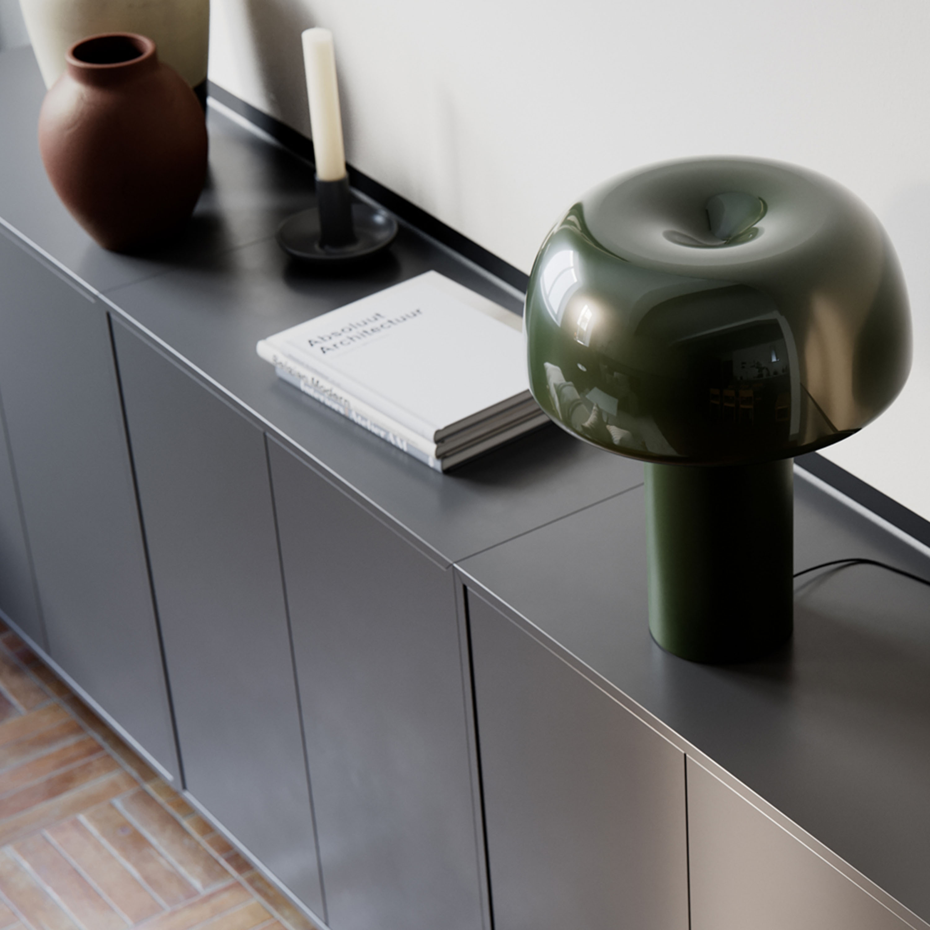 By Rydéns Lean on Me Bordslampa Mörkgrön