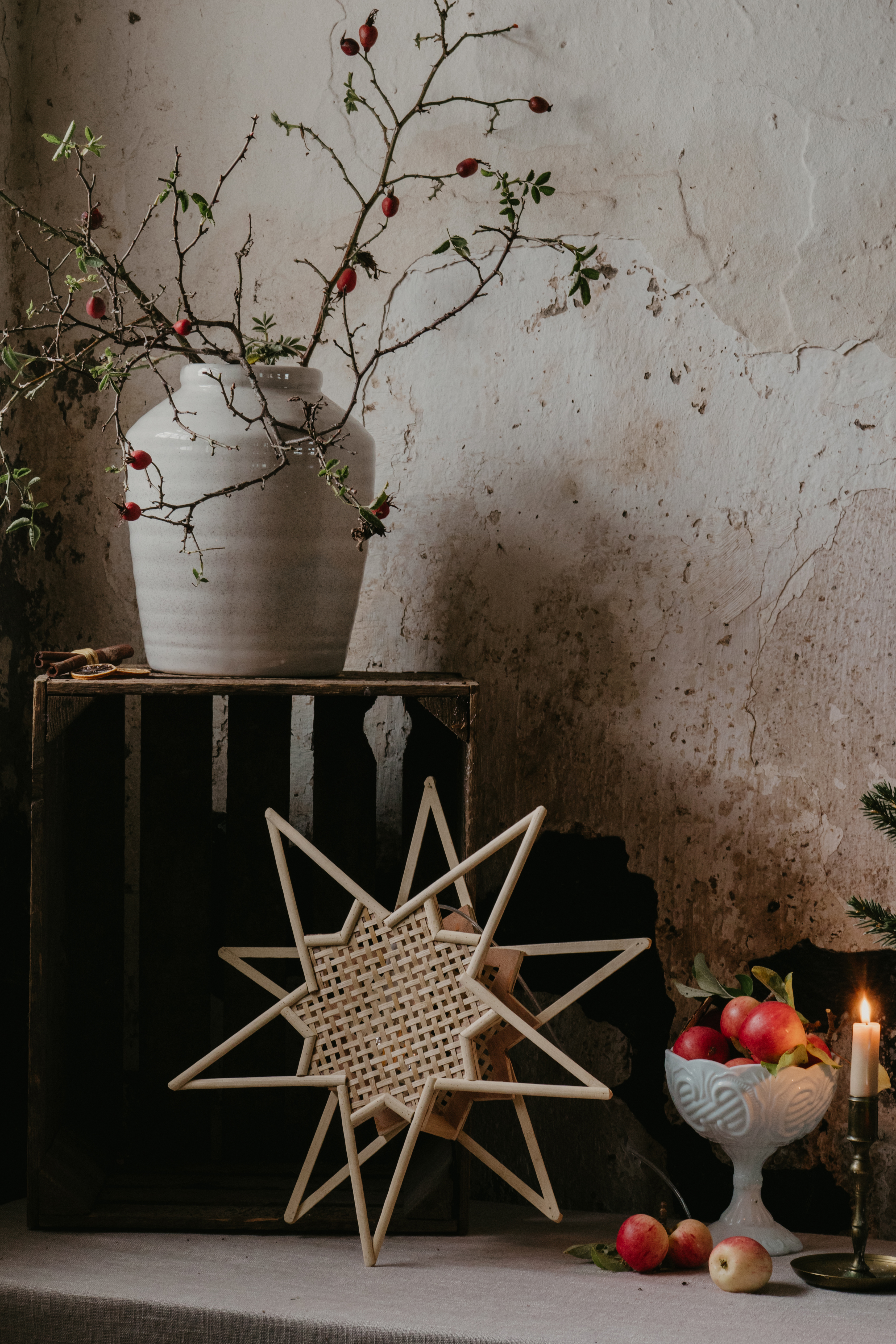 Globen Lighting Karin Joulutähti Luonnonvärinen 45 cm