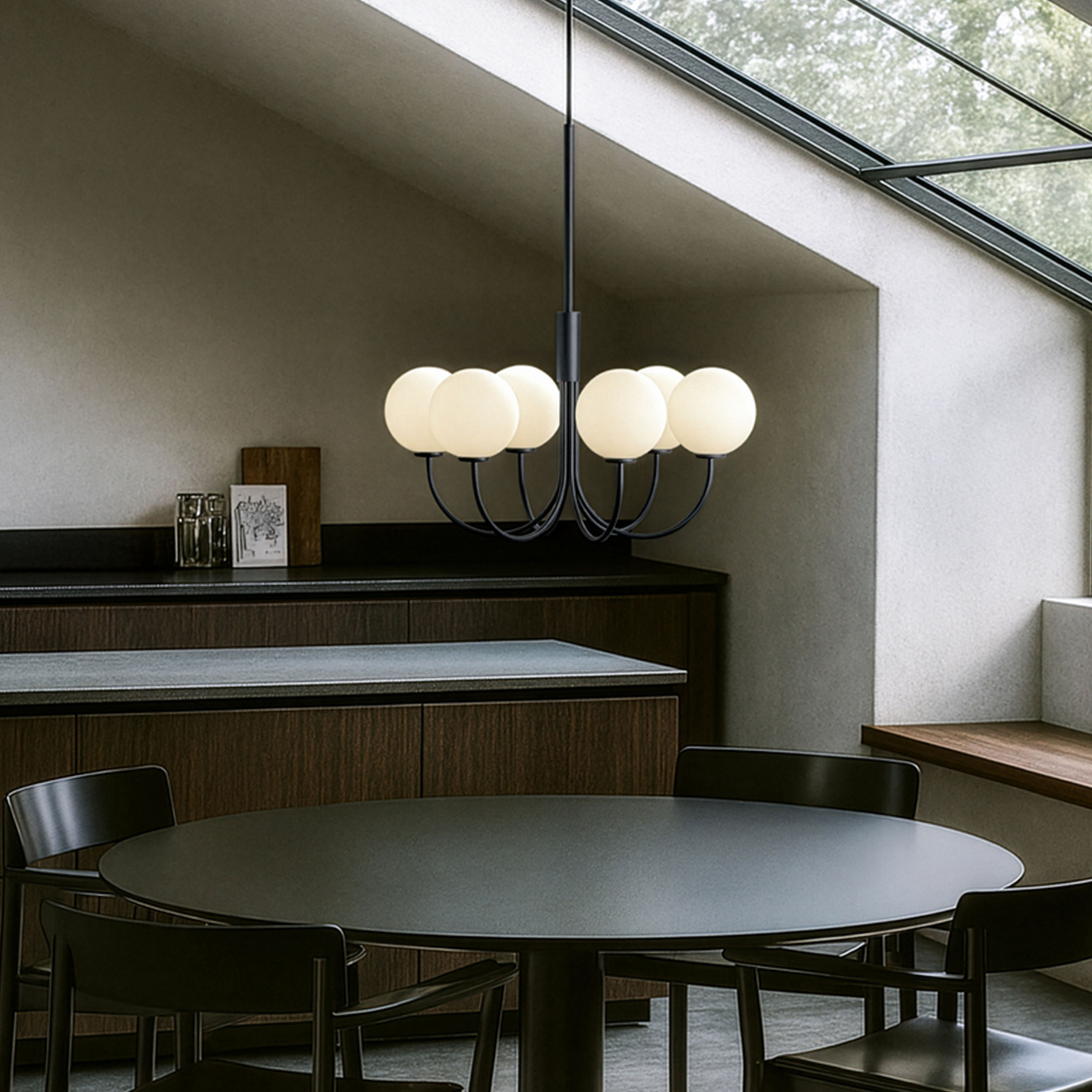 Herstal Ballon 6 Taklampa Svart