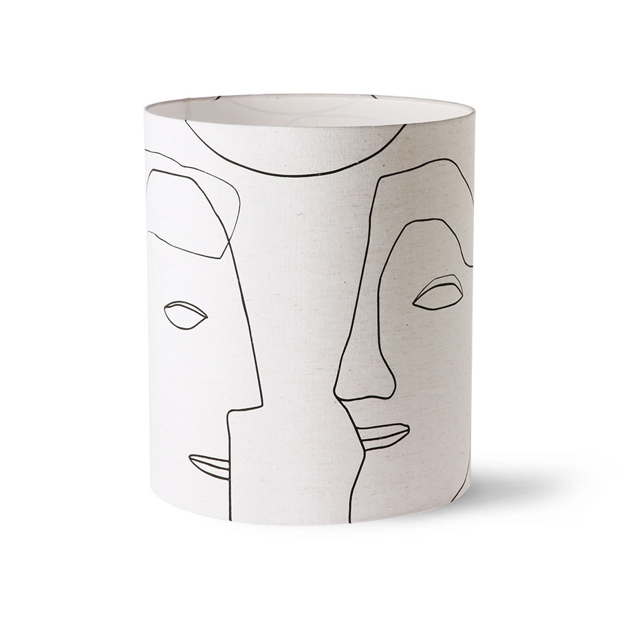 HKliving - Faces Lampskärm 42cm - Vit