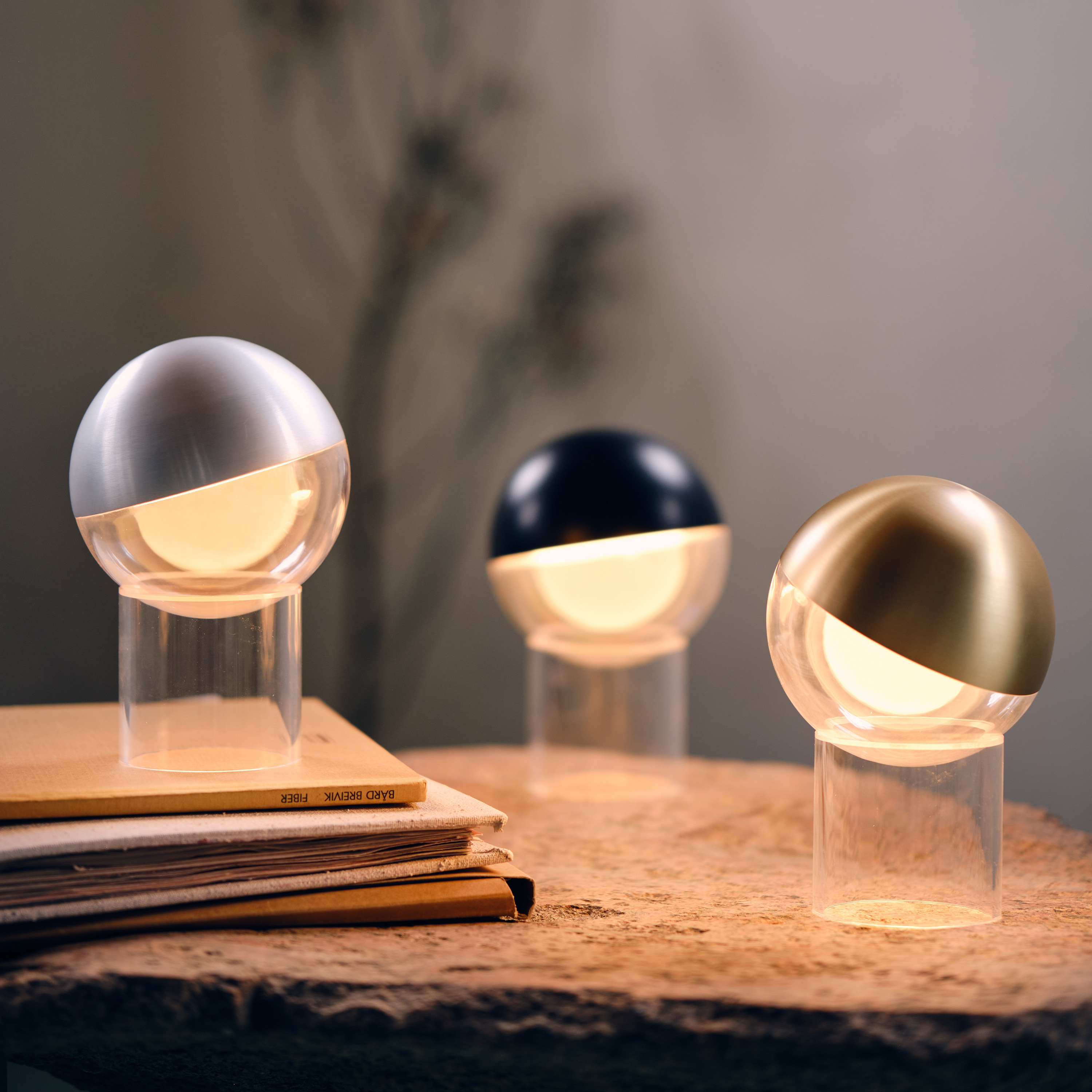 Frandsen Pila Portabel Bordslampa Brushed Aluminium 19cm