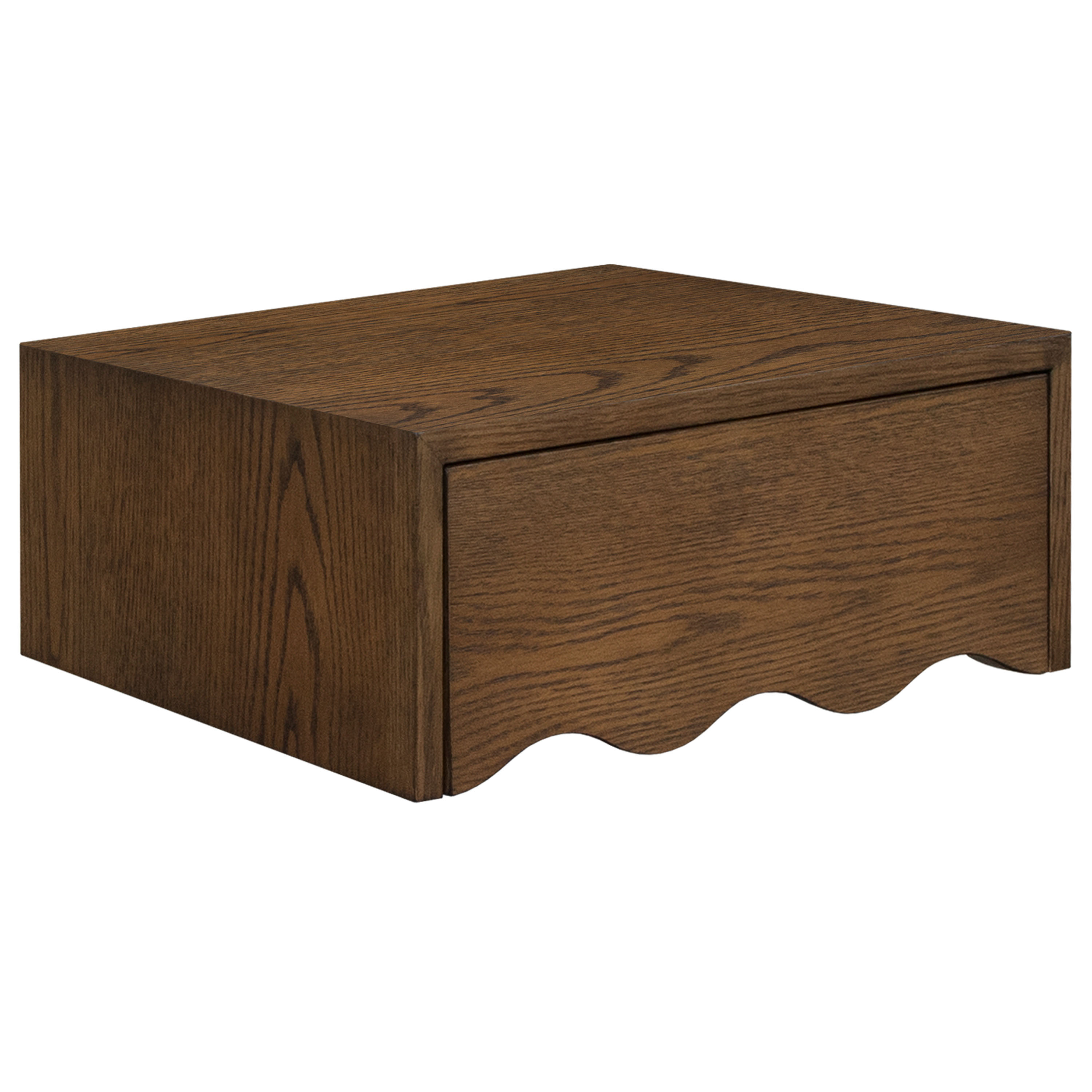 Sienna Vägghängt Sängbord Brunbetsad Ek 40x27