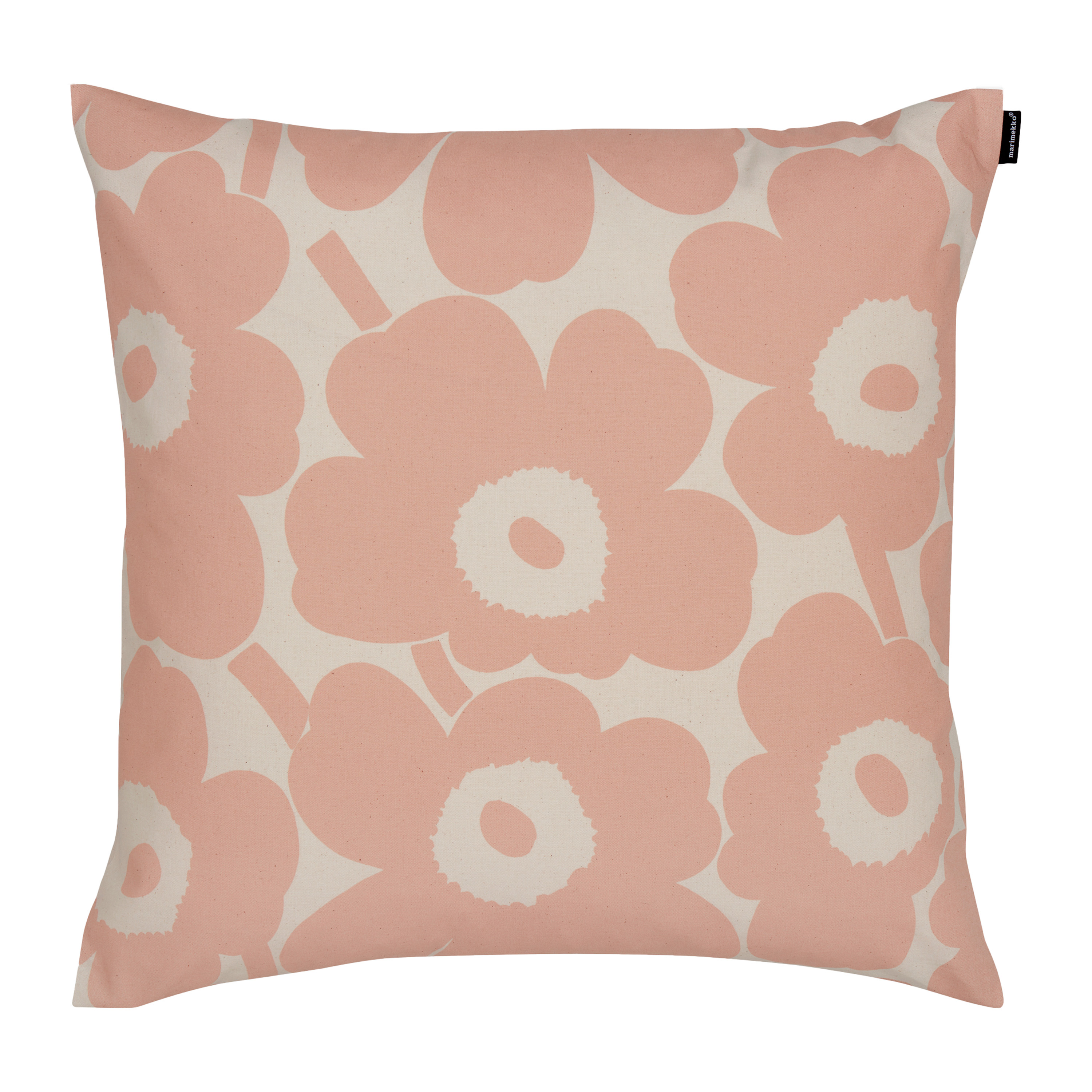 Pieni Unikko Kuddfodral Cotton/Peach 50x50