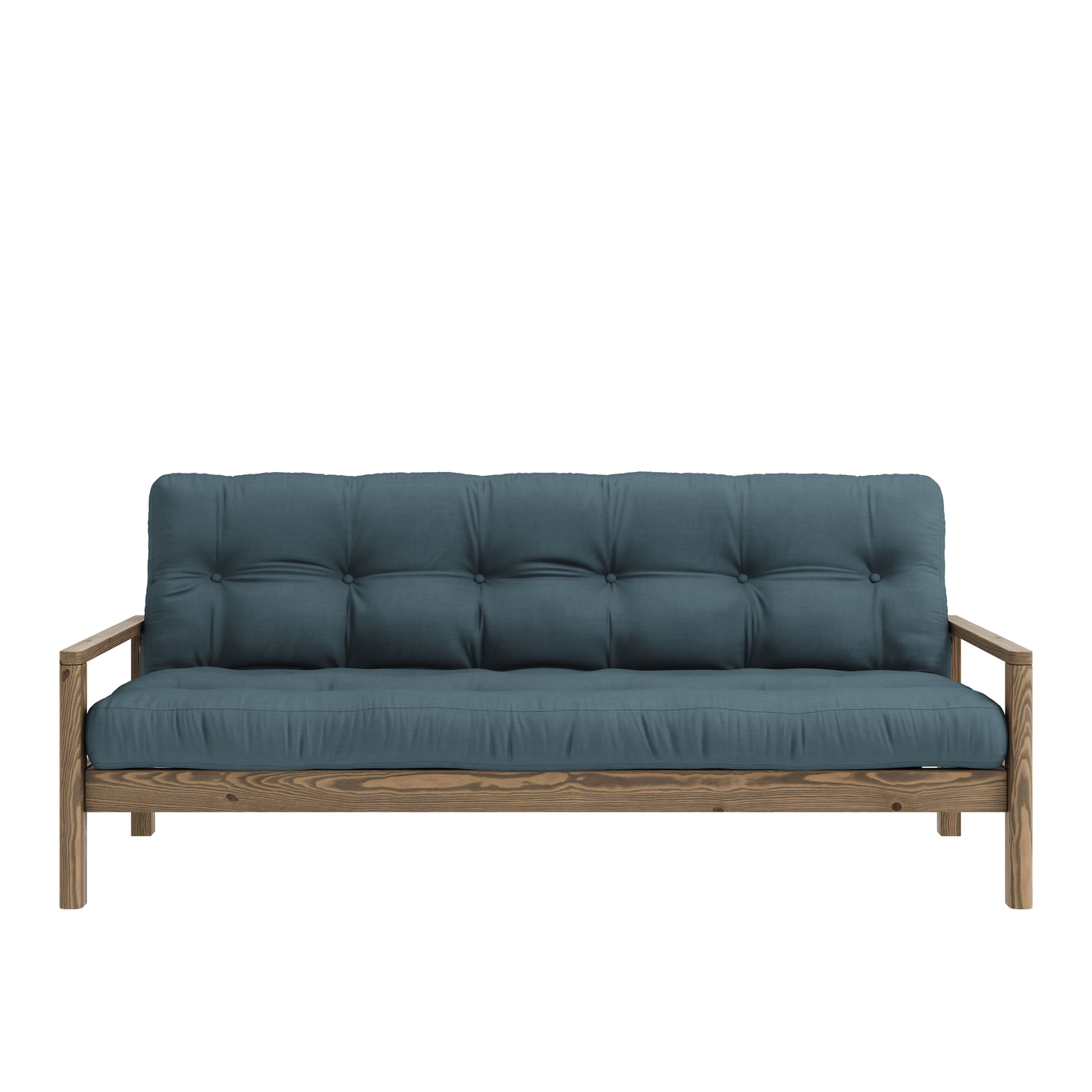 Karup Design Knob Schlafsofa Braun/Petrolblau 130cm