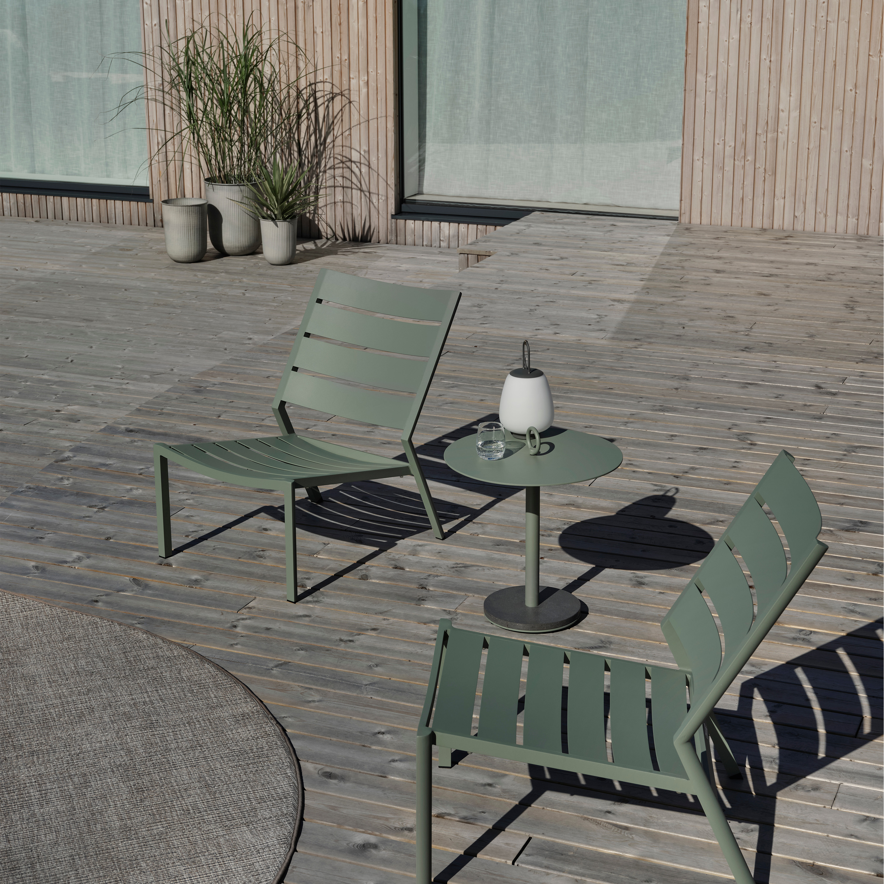 Brafab Niobe Sidobord Dusty Green Ø50