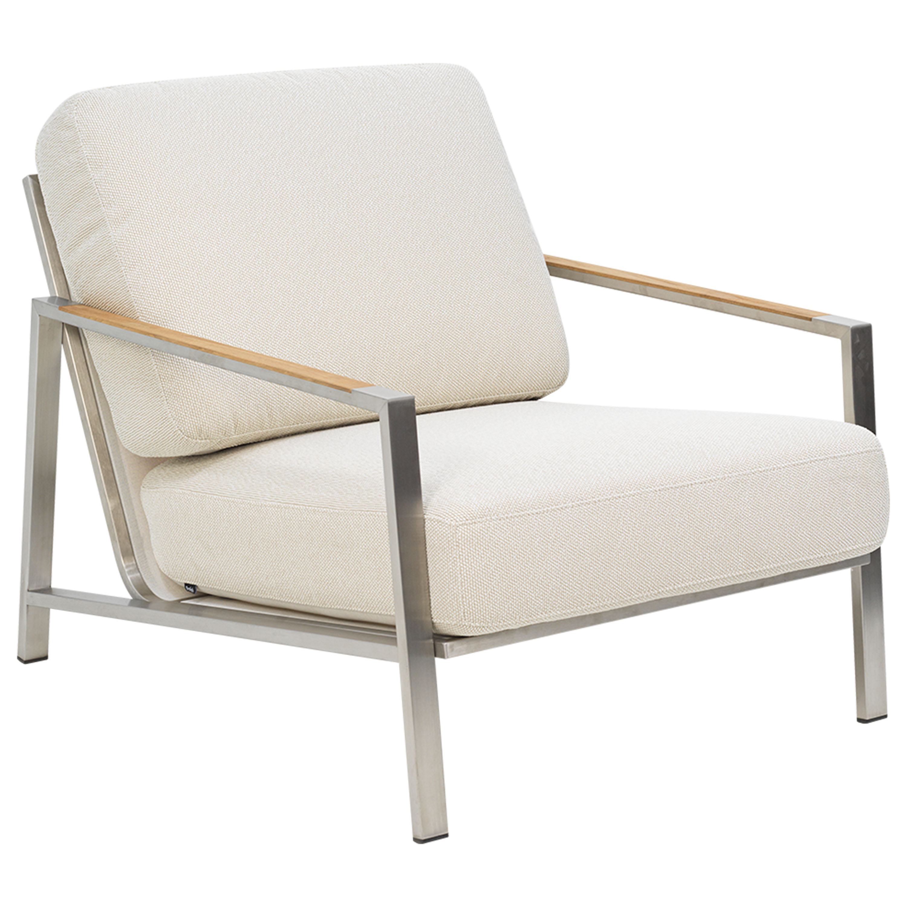 Naos Loungefotölj Stainless Steel/Dot Beige