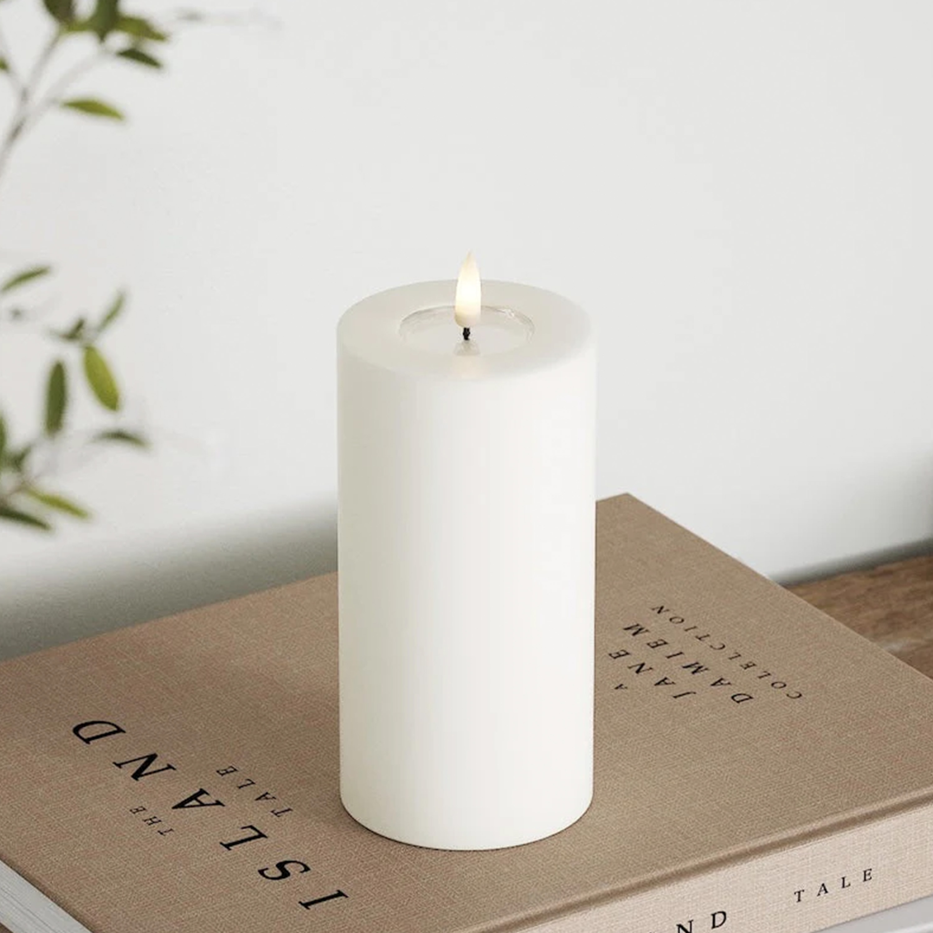 Deluxe Homeart LED Blockljus Vit 15cm