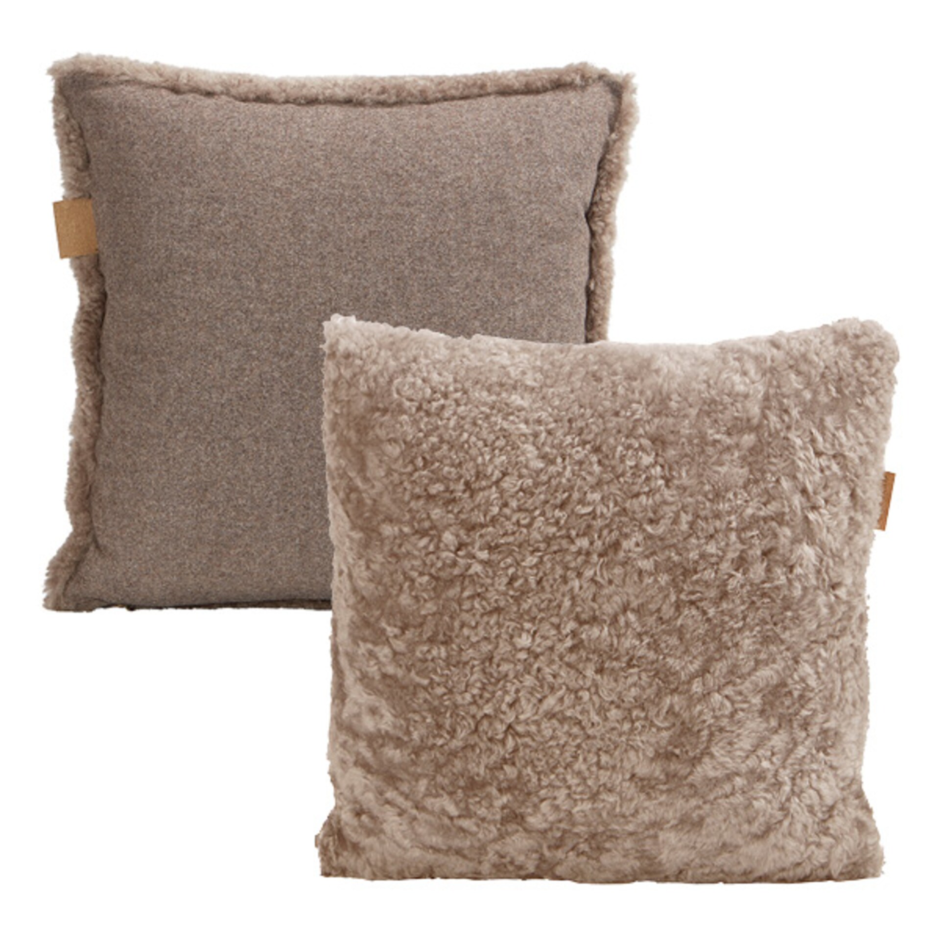 Lina Prydnadskudde Fårskinn Stone 40x40