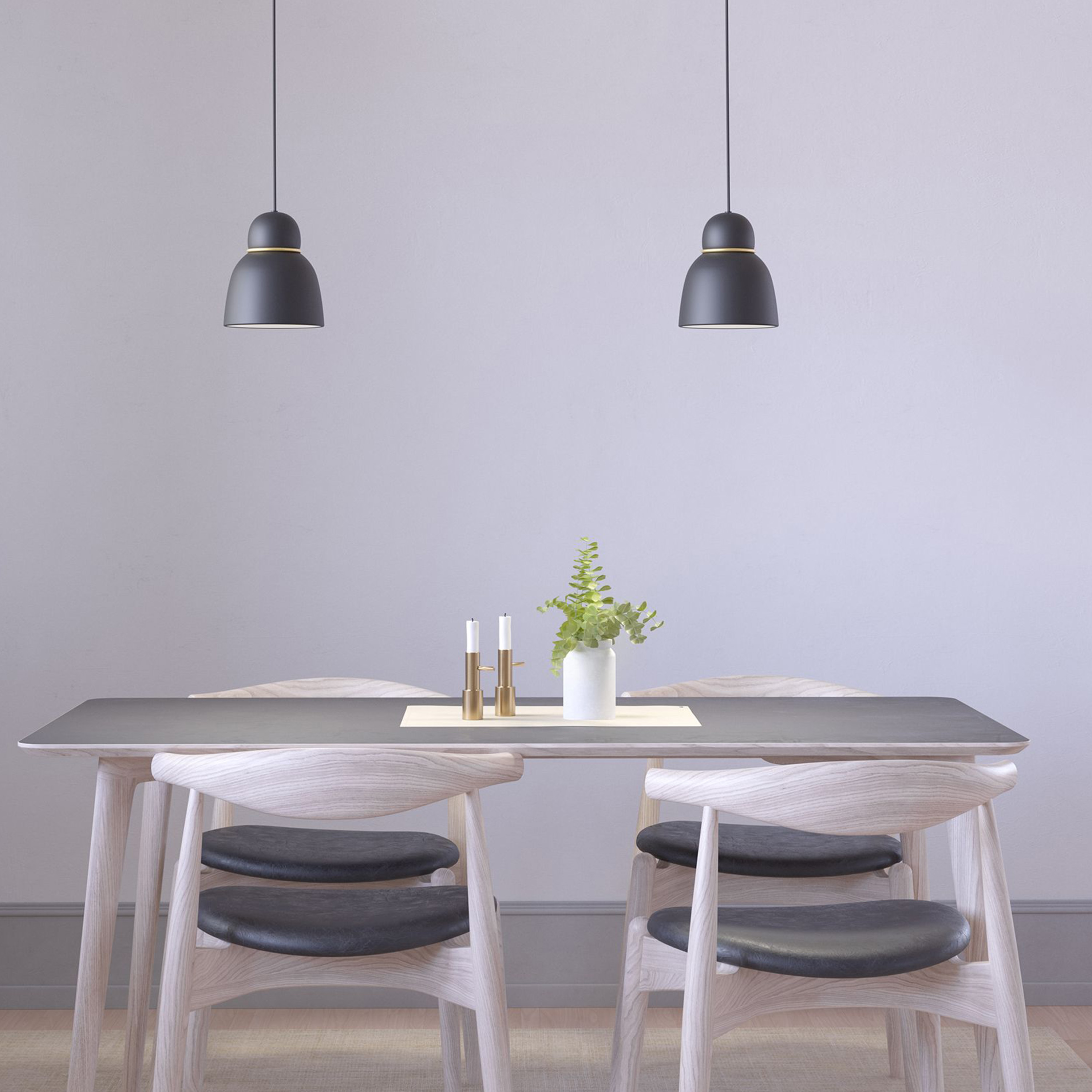 Belid Bird-riippuvalaisin Musta/Messinki Ø17