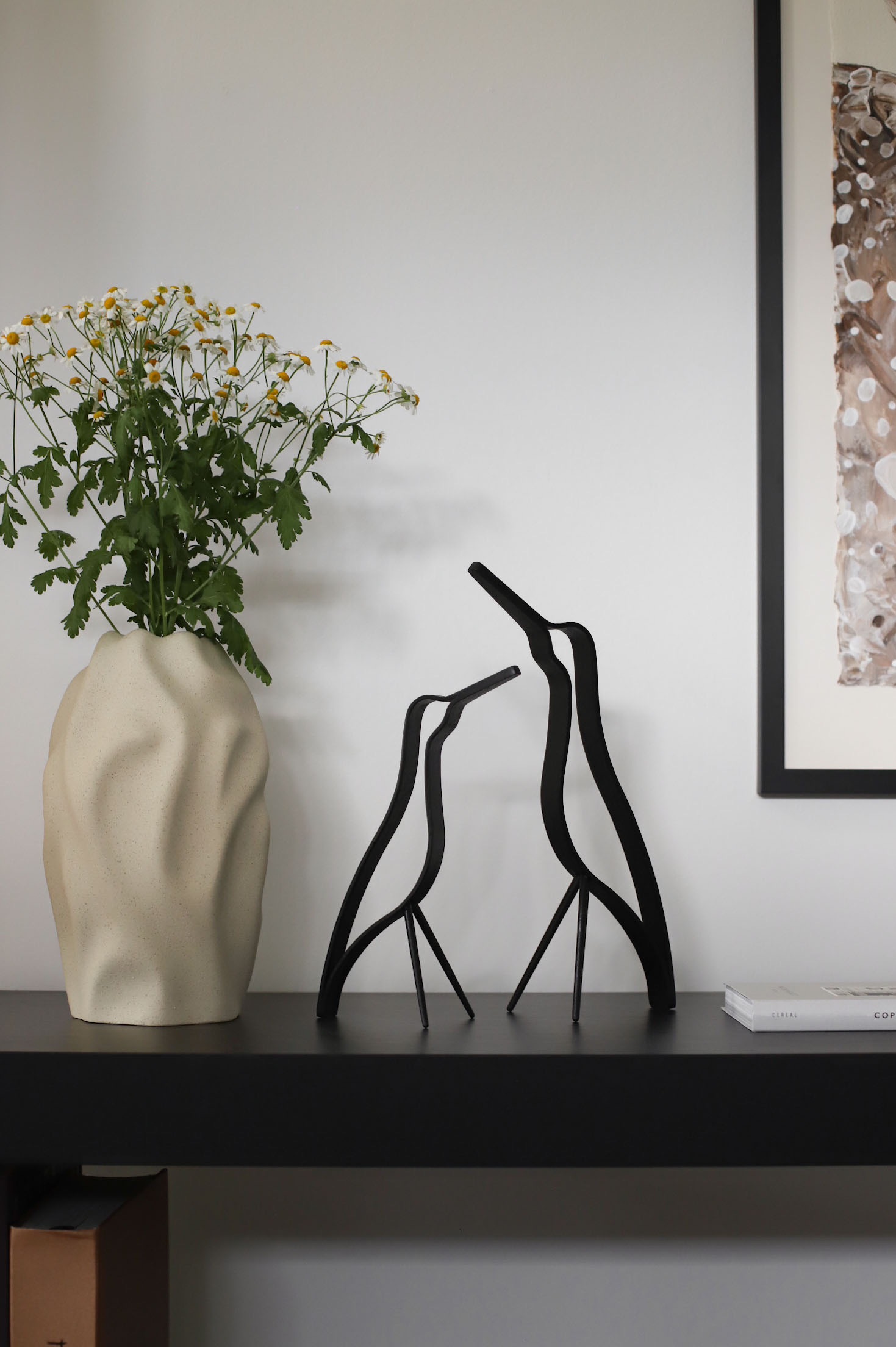 Cooee Design Woody Bird High Koriste Mustaksi Täytetty Tammi 32cm