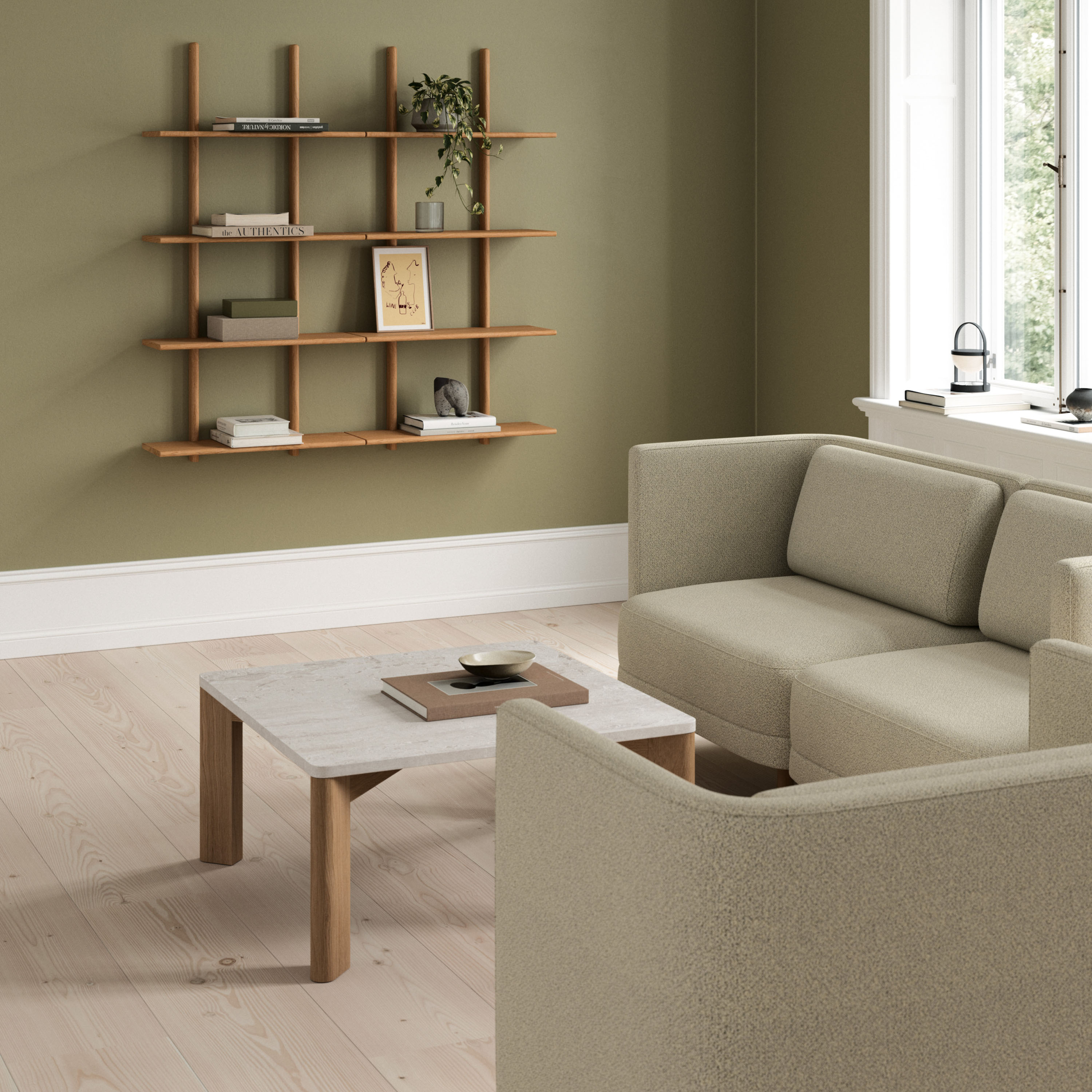 Andersen Furniture Essence Vegghylle Oljet Eik 70x140