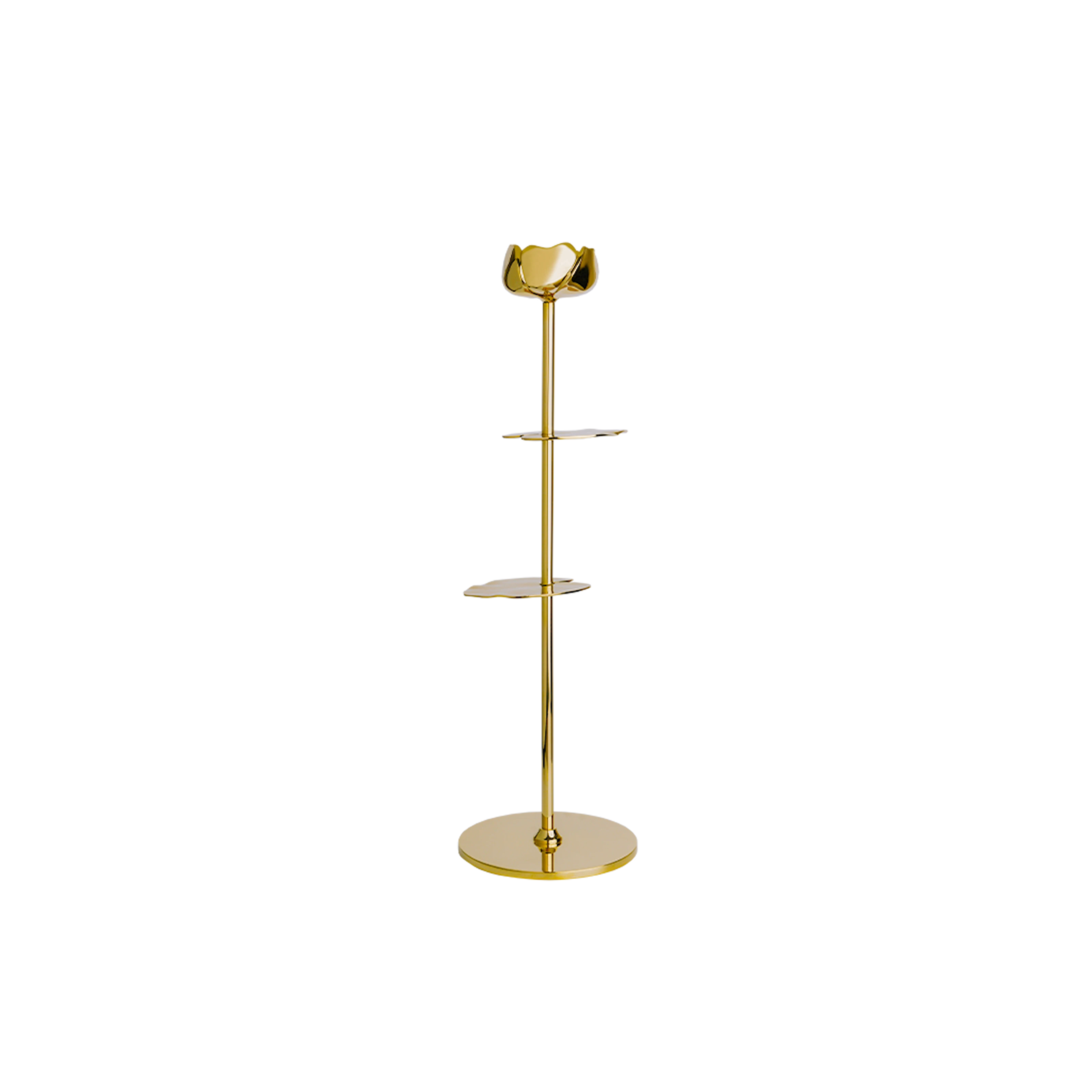 Ninfea Alta Kynttilänjalka Messinki 30cm