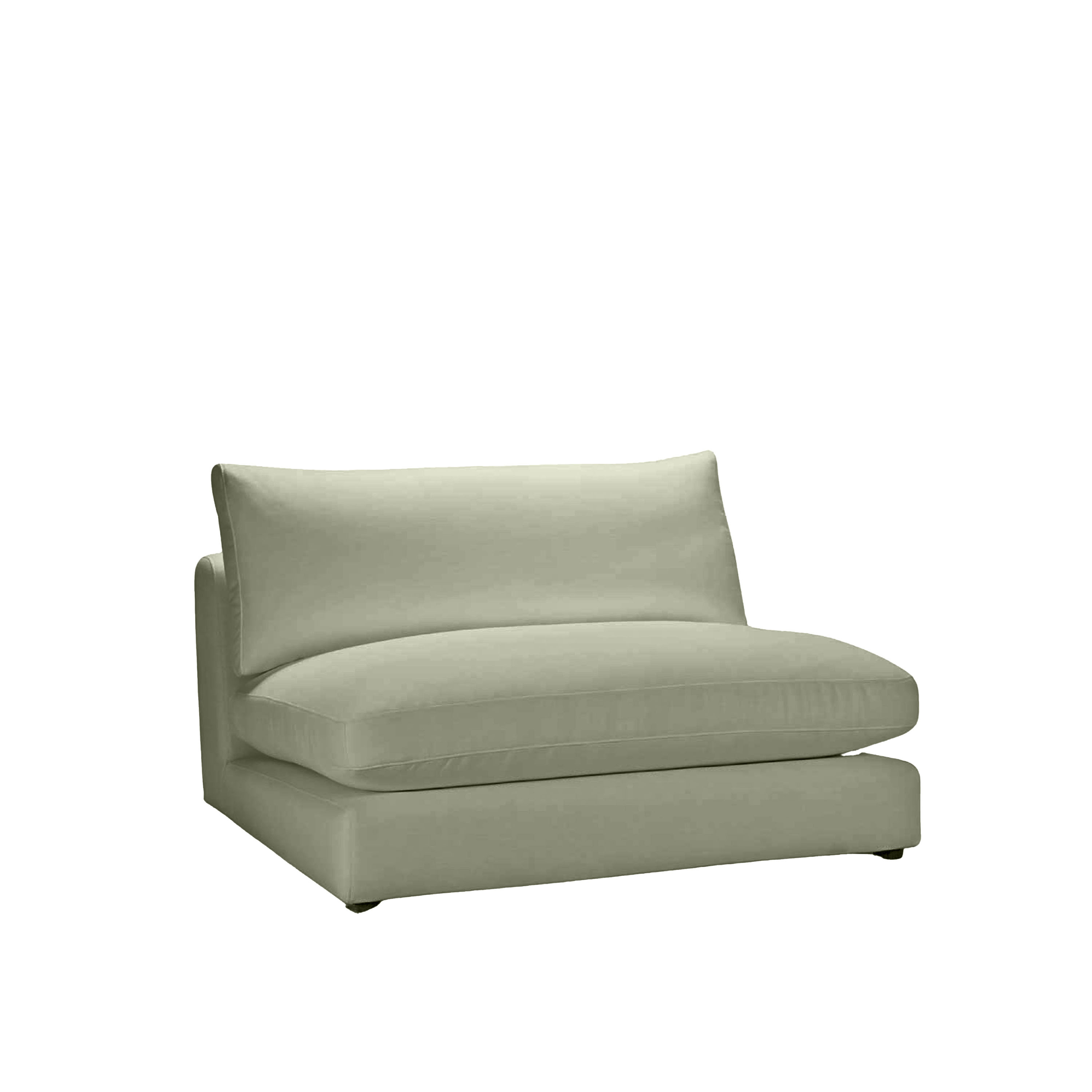 Capri 1.5-sits Soffmodul Green 120cm