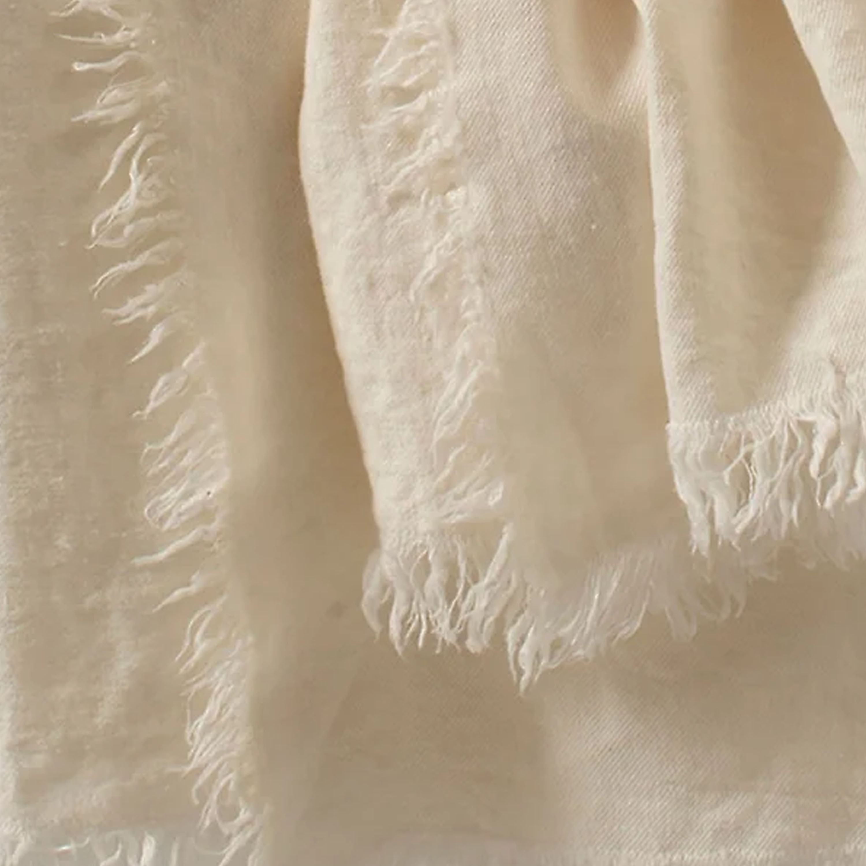 Himla Merlin Pläd Linne Offwhite