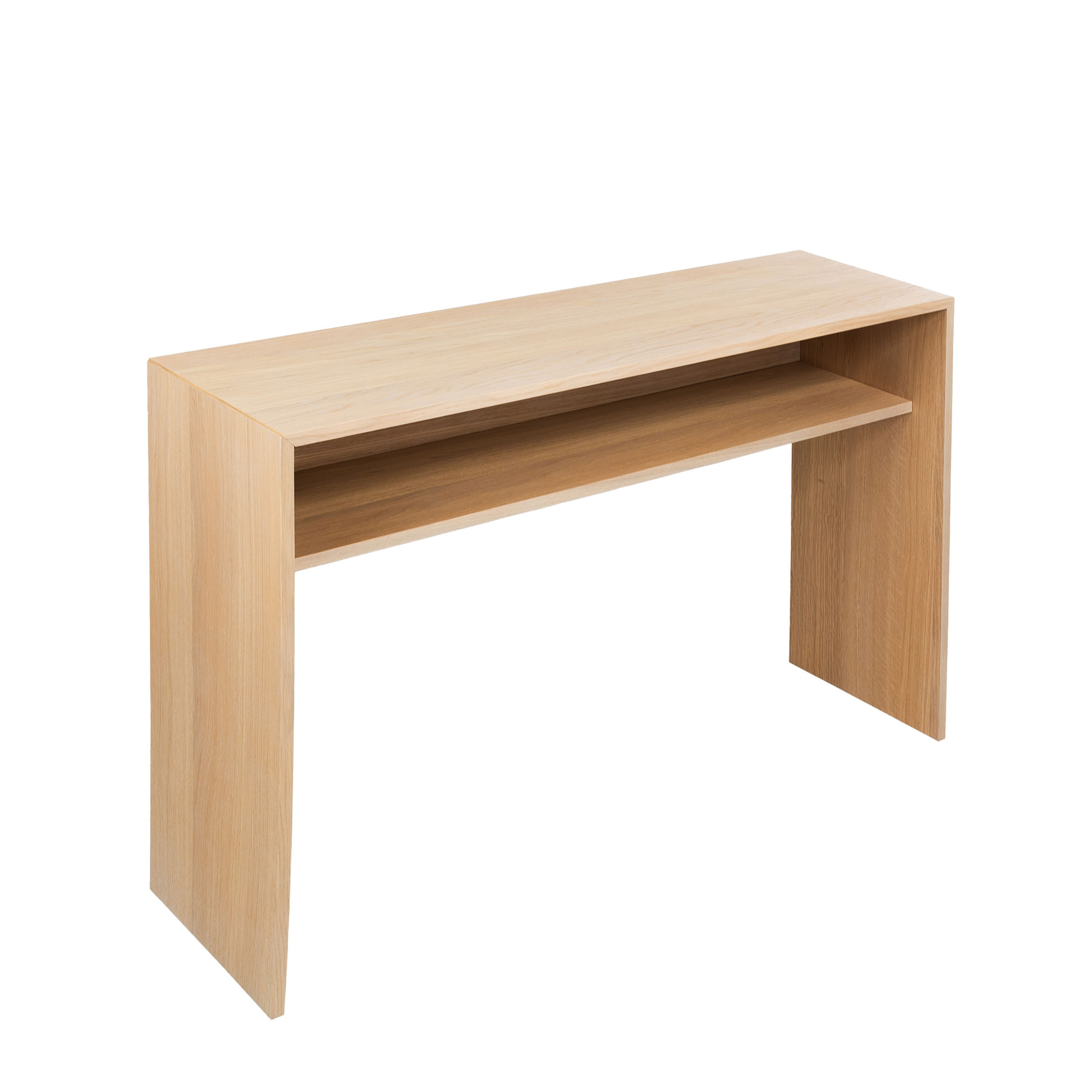 Sleepo Collection Esme Konsolentisch mit Ablage Weißgeölte Eiche 125cm