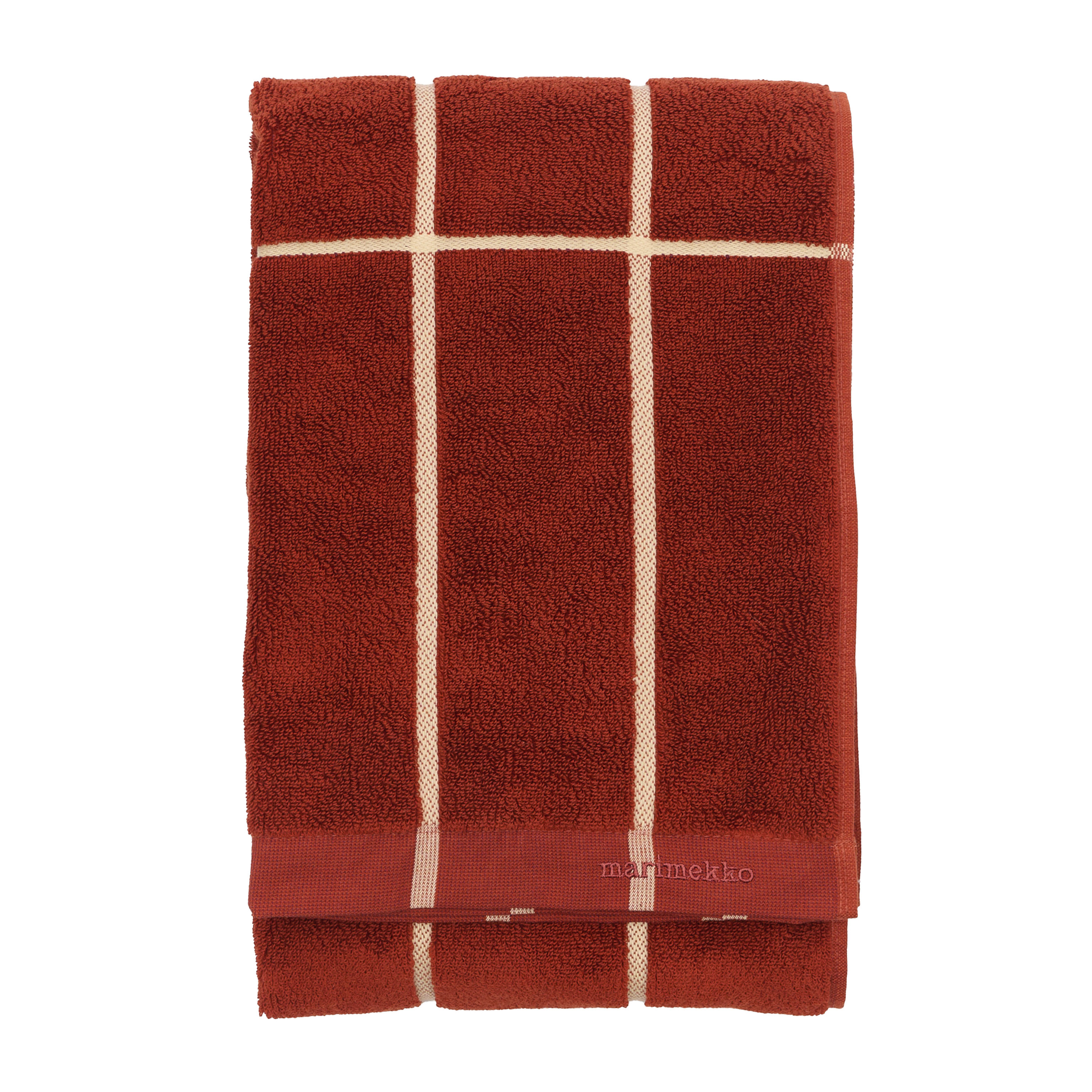 Tiiliskivi Handduk Brick/Plum/Hay 30x50