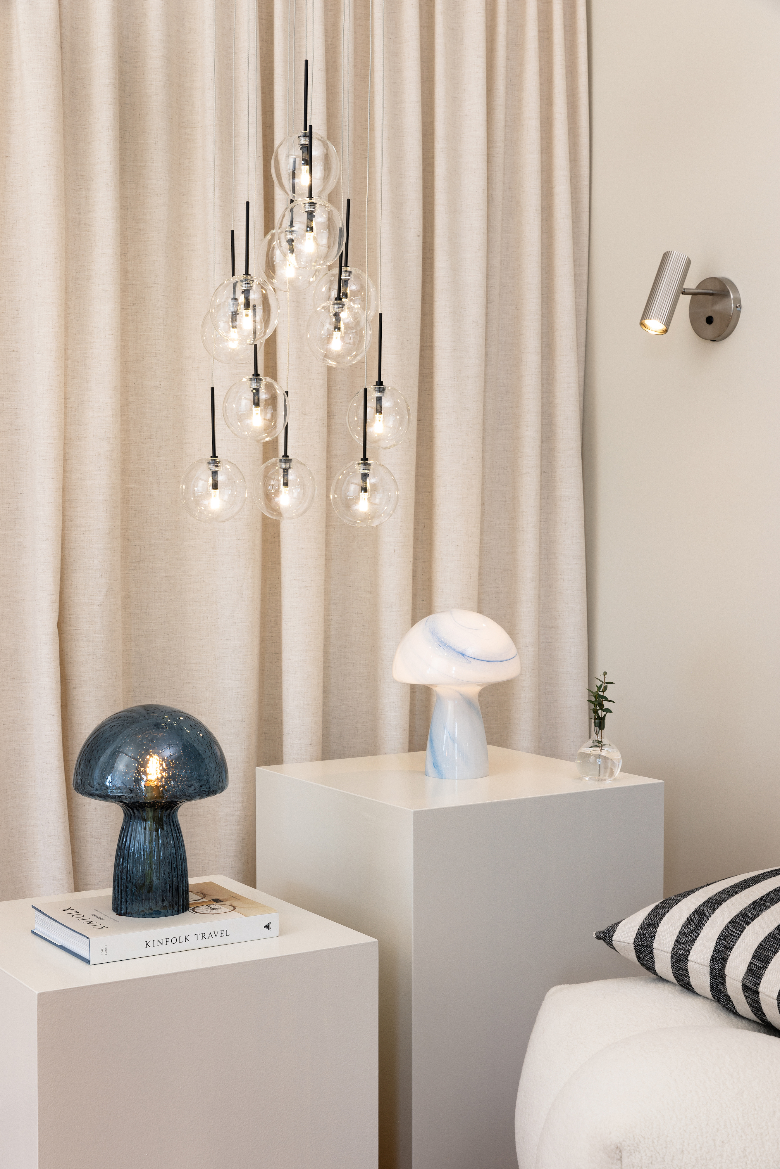 Globen Lighting Skyfall Kattokruunu Klar/Musta