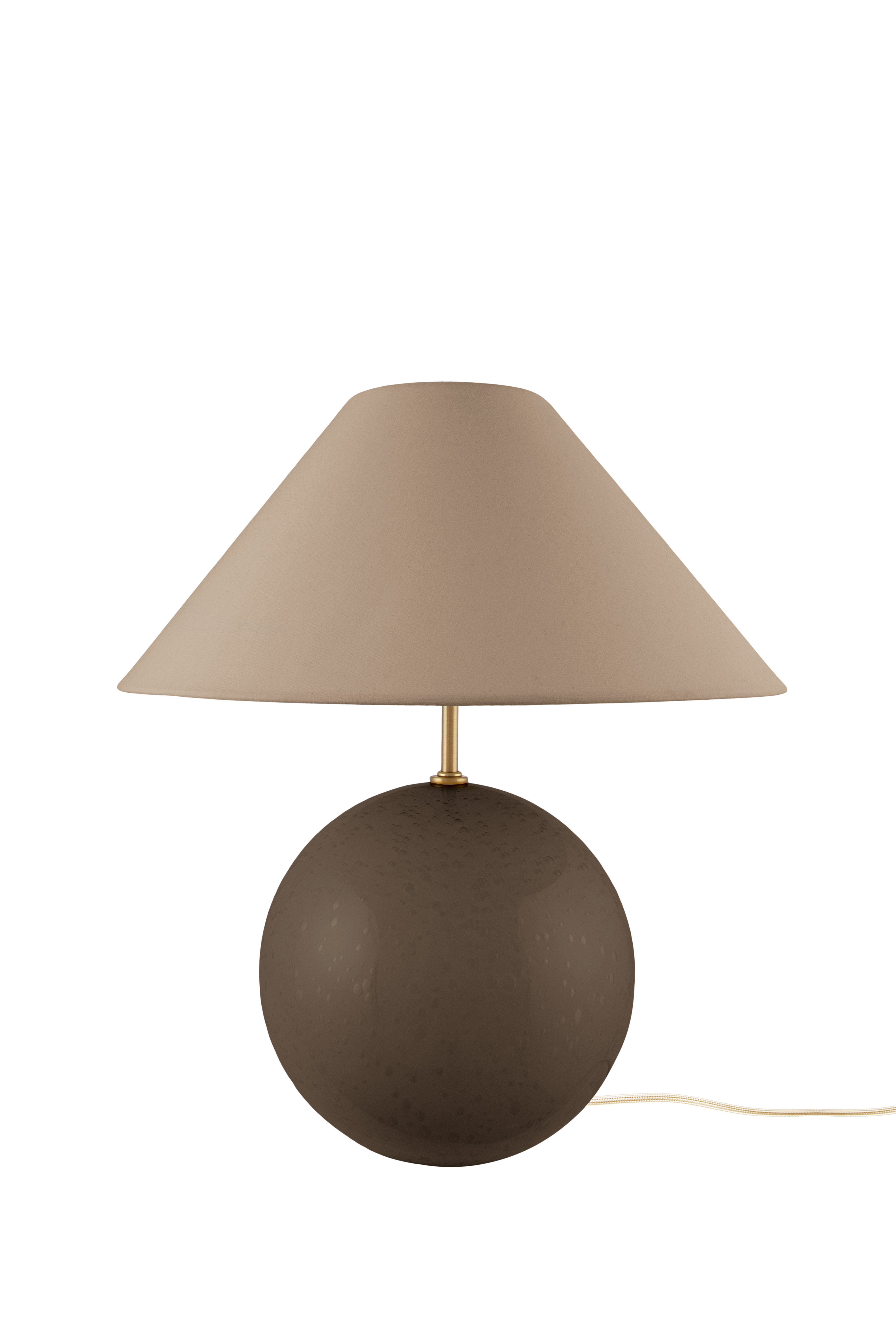Globen Lighting - Iris Pöytävalaisin Mocha 35 Ruskea - Glas/Bomull - Pöytävalaisimet