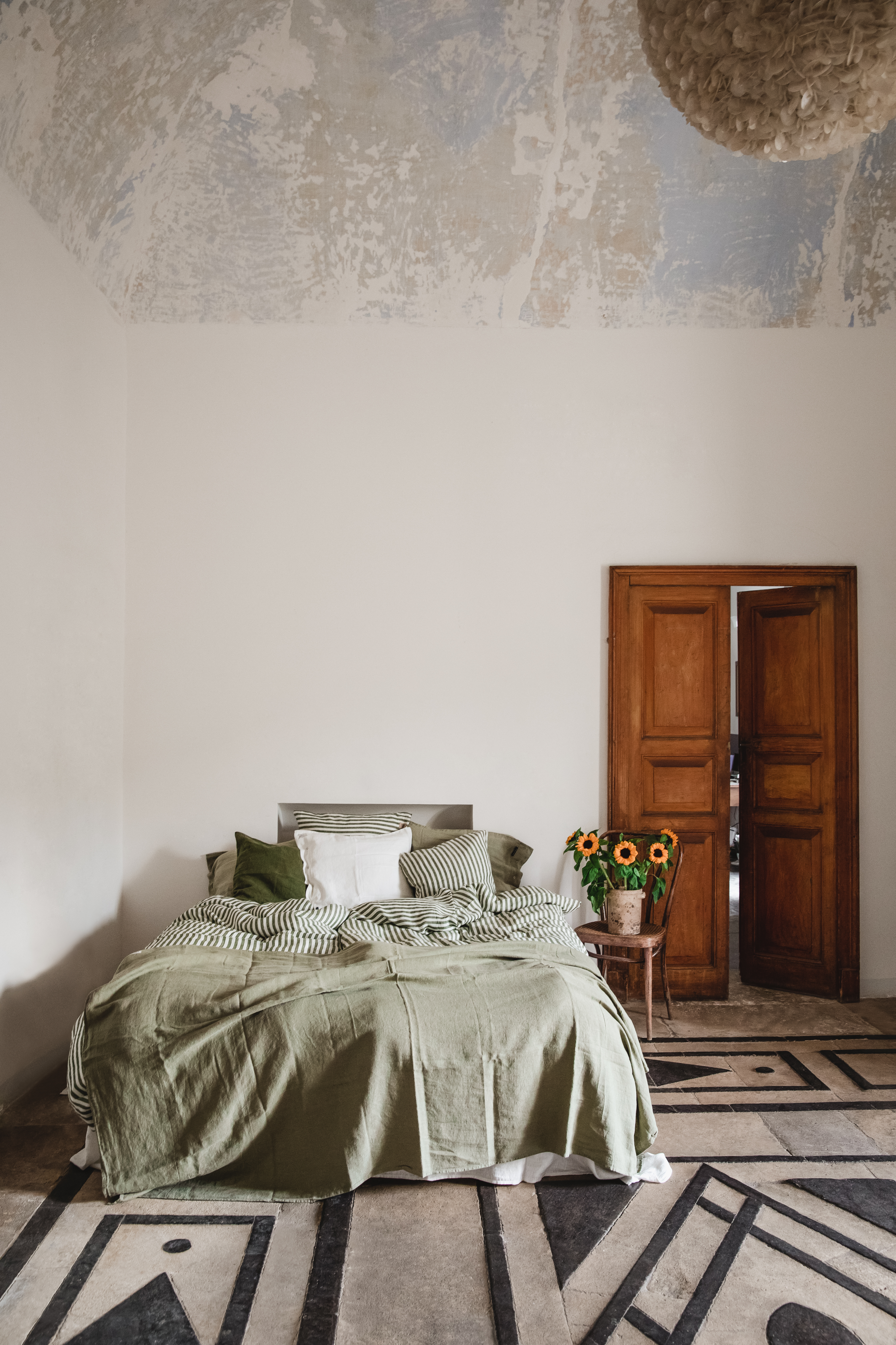 Lovely Linen Misty Örngott Linne Edge Jeep Green 50x60