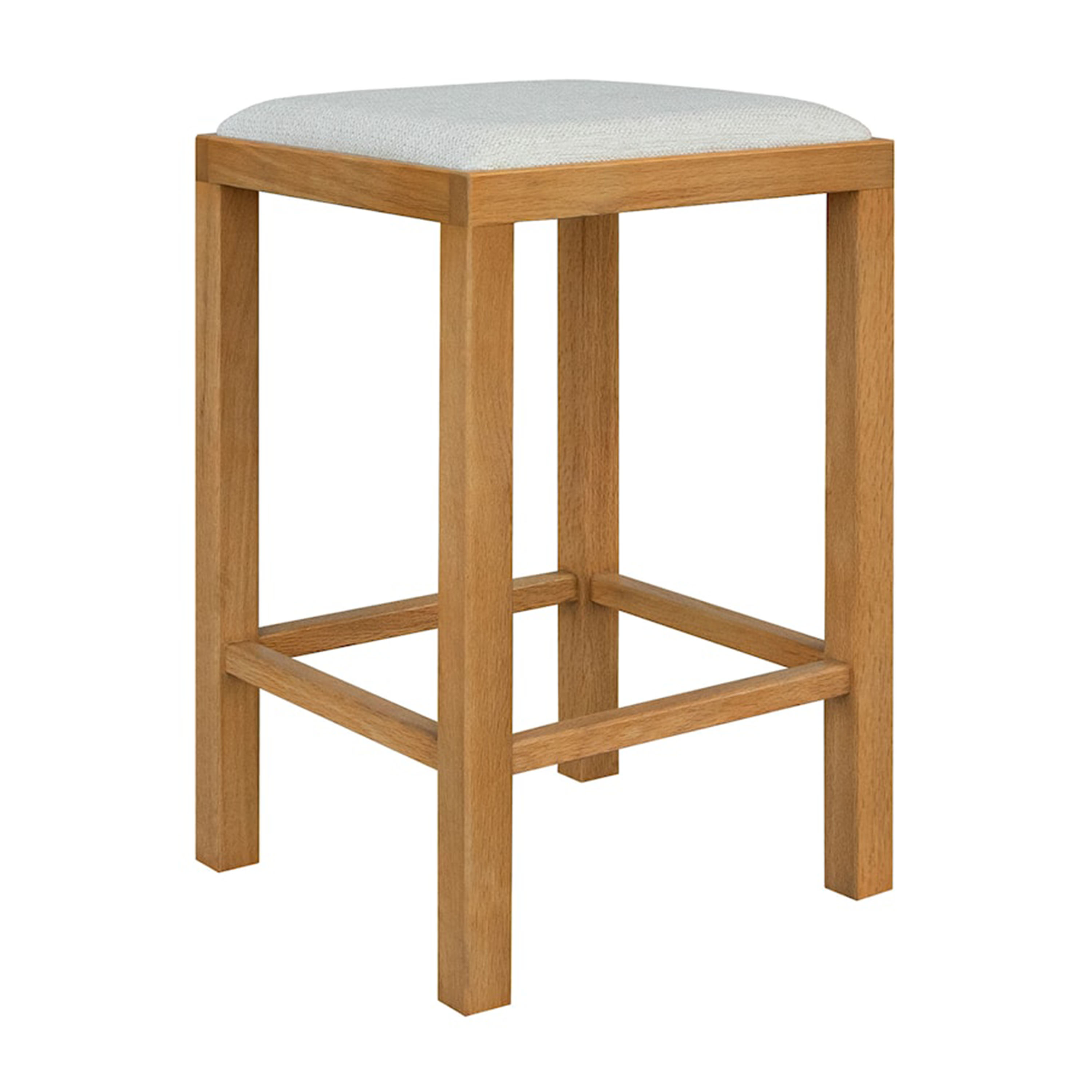 Claudia Bar Stool Oak/White