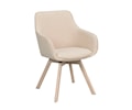 Alison Karmstol Ljusbeige/Vitpigmenterad Ek