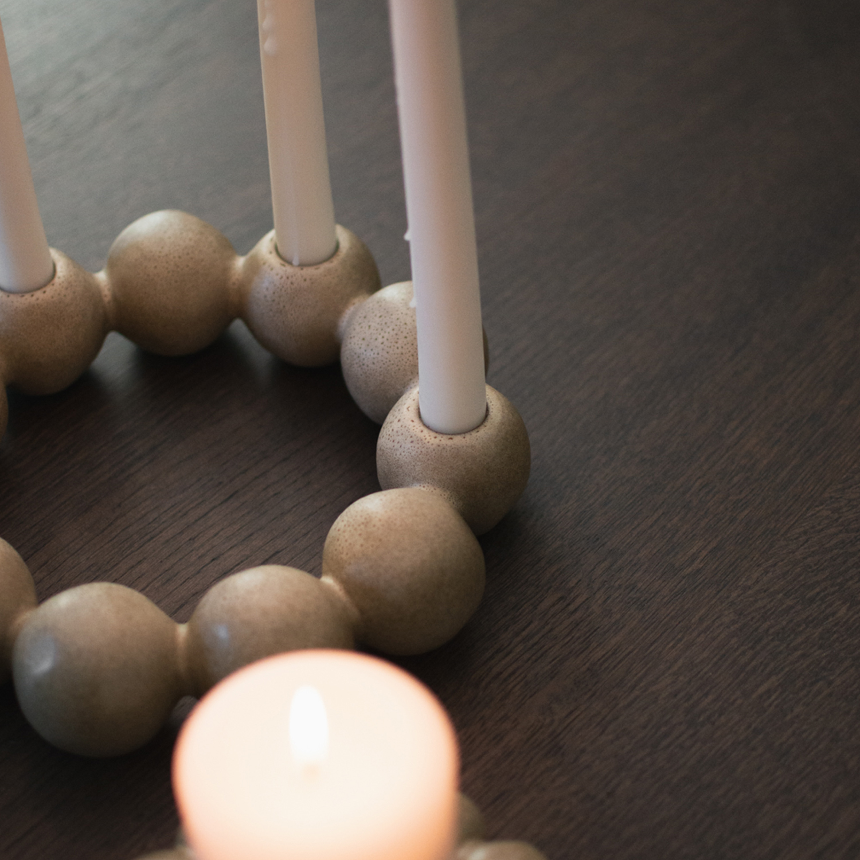 DBKD Bright Ljusstake Beige Ø27