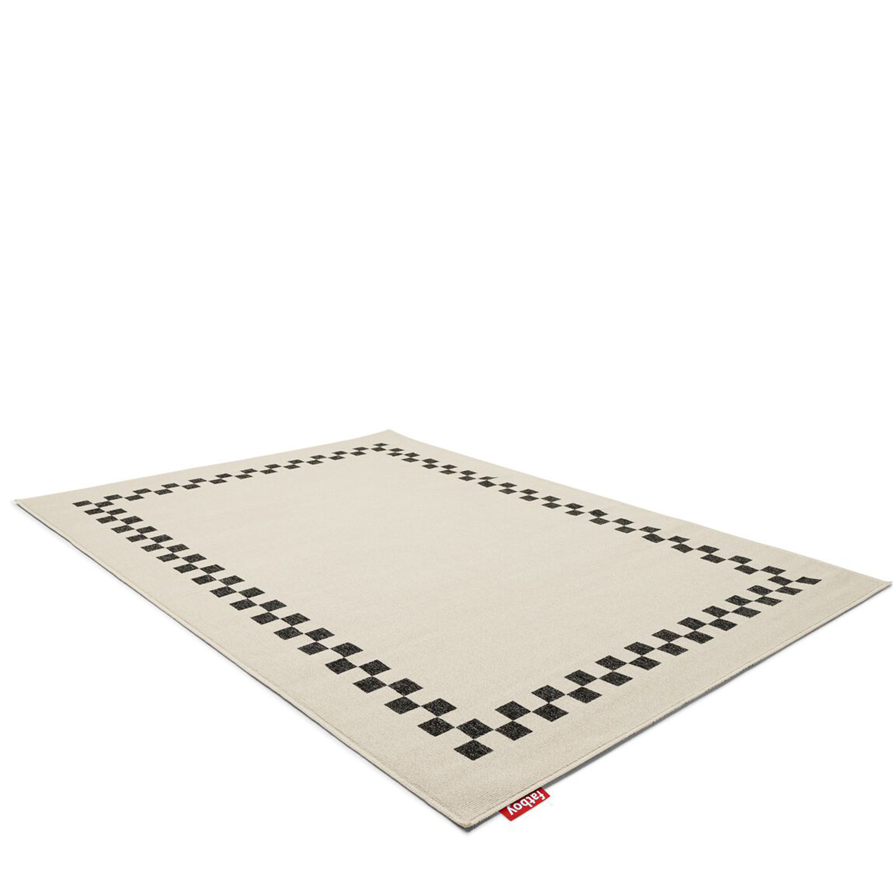 Fatboy Carpretty Petit Ulkomatto Check Antrasiitti/Kerma