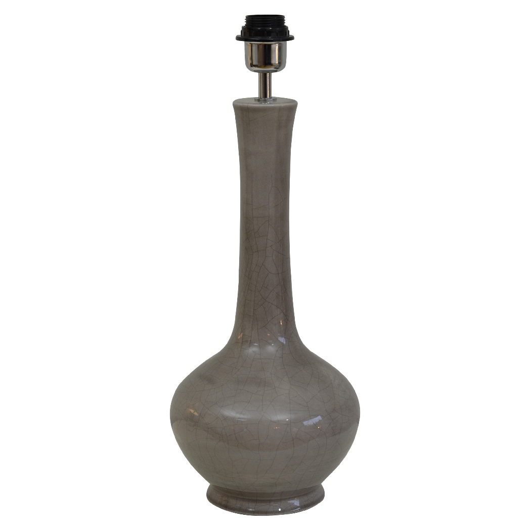 Hallbergs Belysning - Bella Lampfot Grey Crack 50cm - Grå