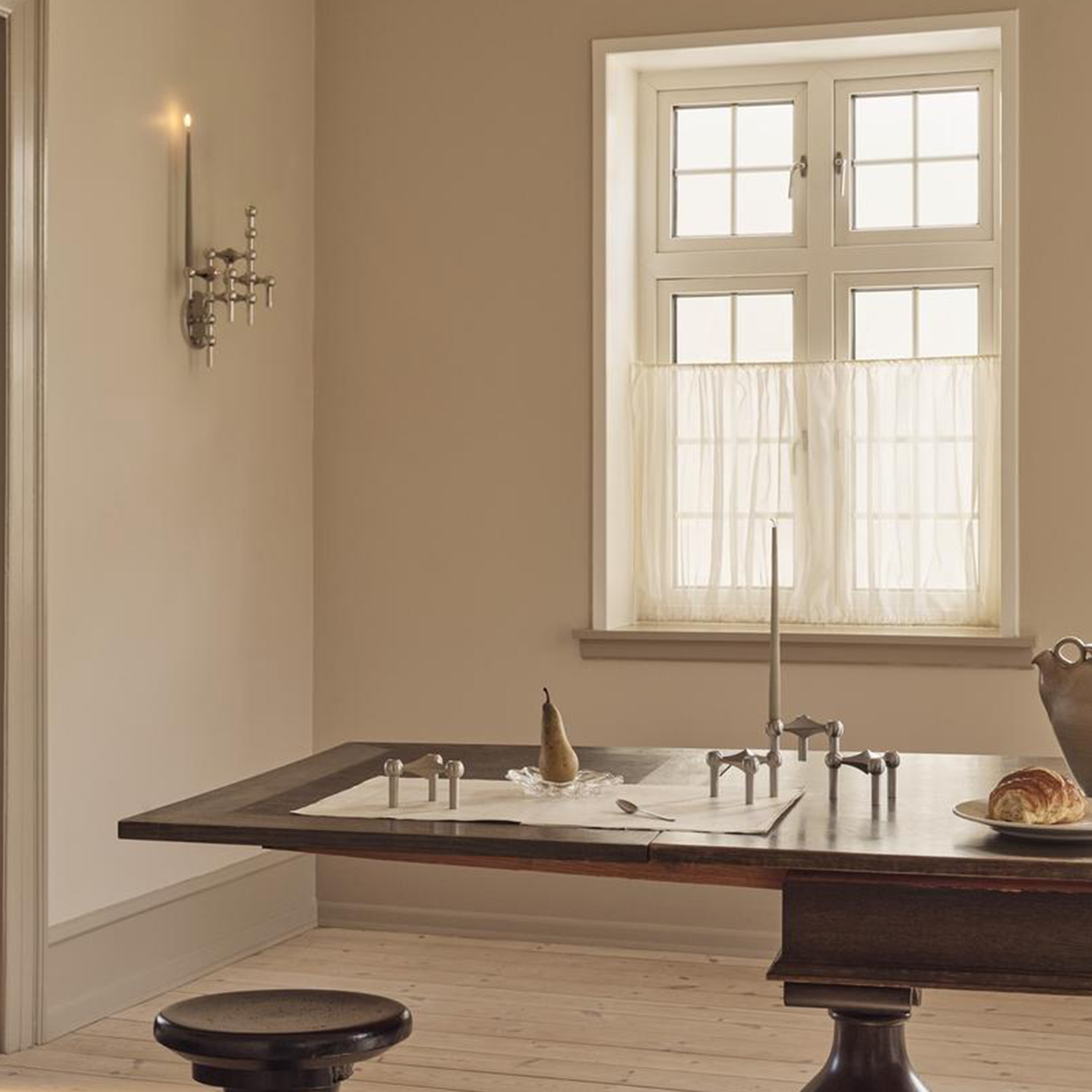 Stoff Nagel Lysestake Børstet Krom 3-pack