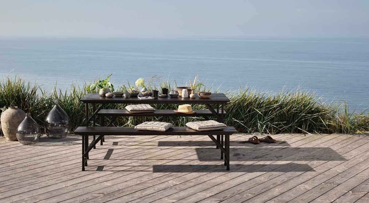 House Doctor Party Matbord Hopfällbar Svart 180cm