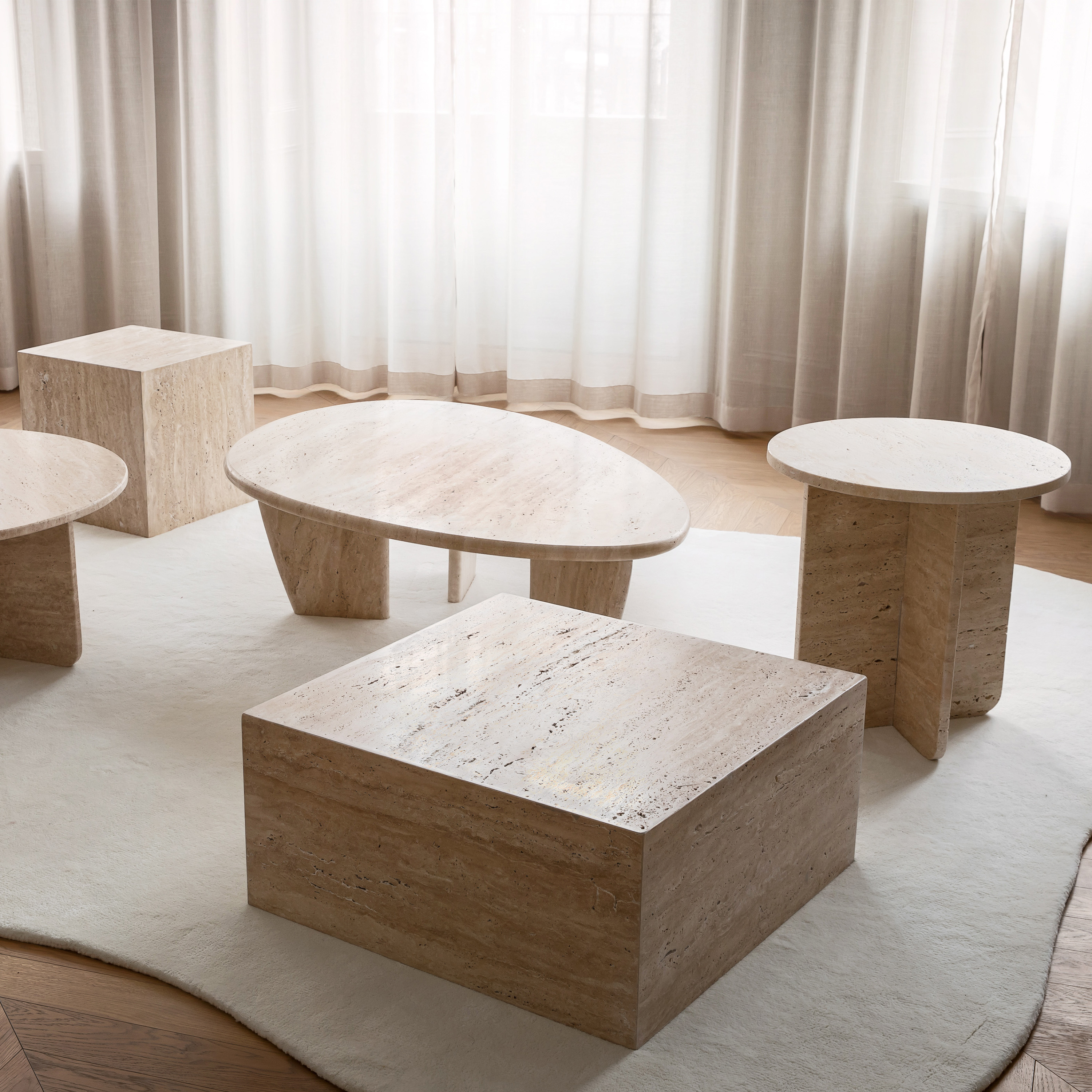 Sleepo Collection Tilly Salongbord Travertin 65cm