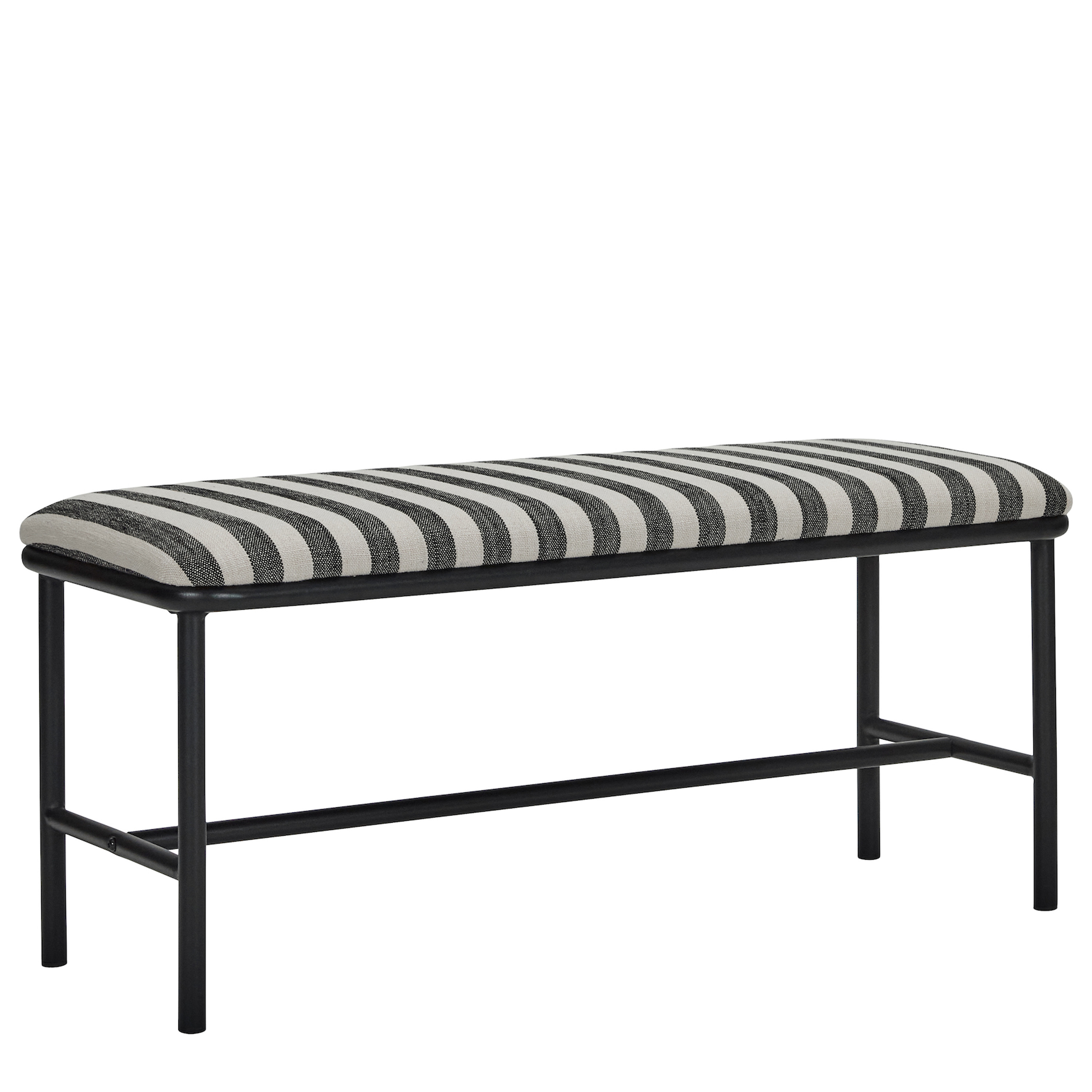 House Doctor Toda Bänk Svart/Off-White 100x39