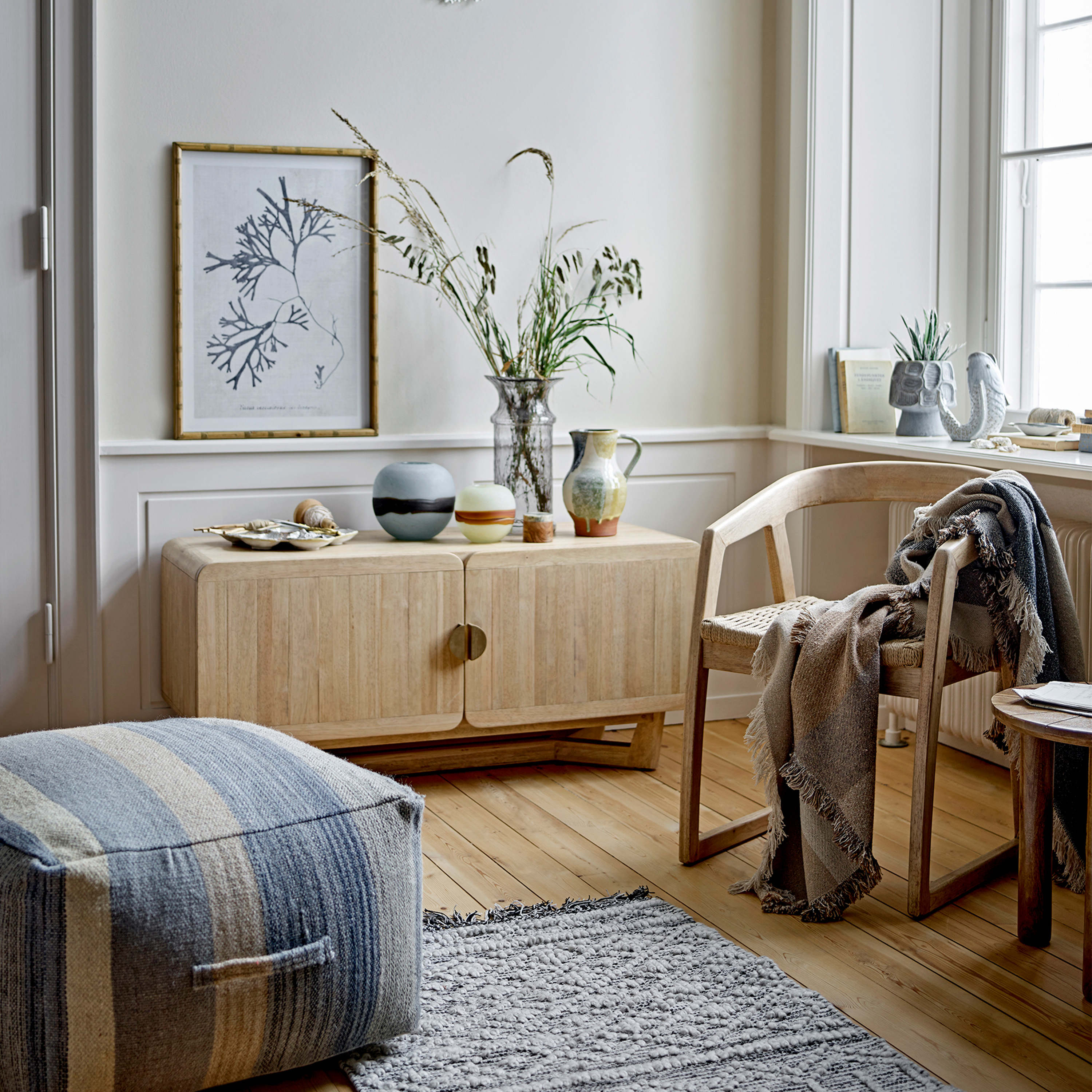 Bloomingville Serrone Ruokatuoli Luonnonväri