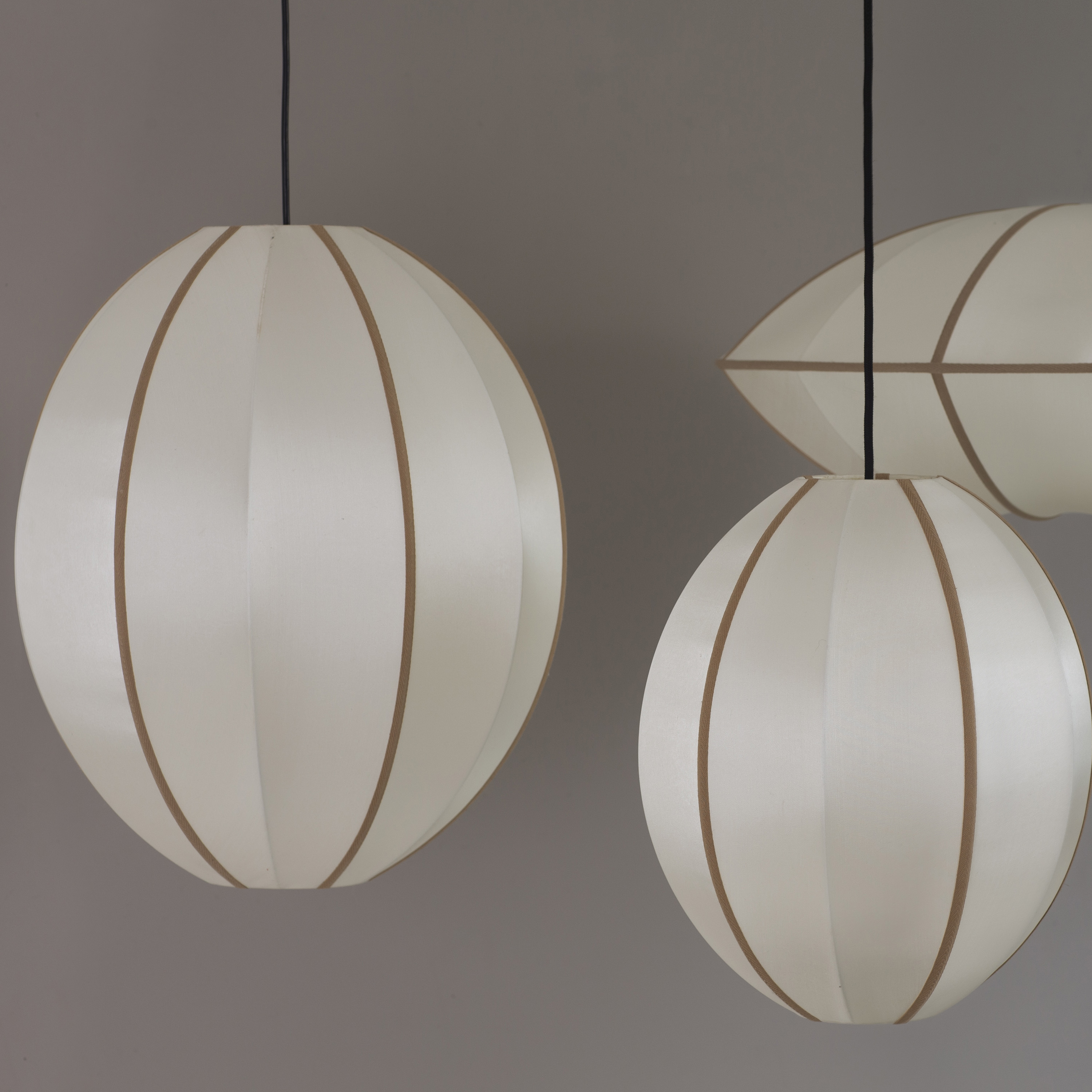 Oval S Lampenschirm Offwhite/Amber