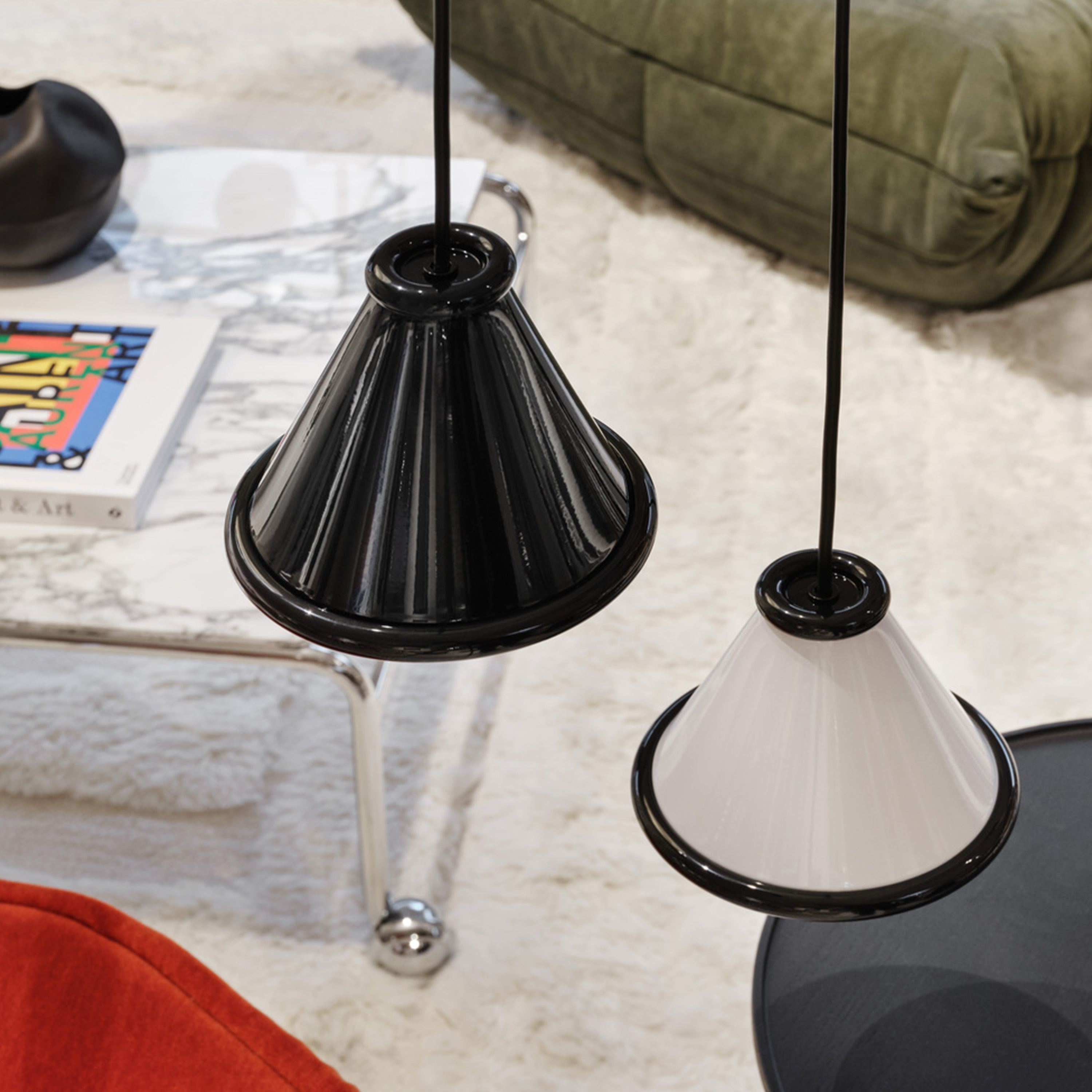 Belid Belle Taklampe Glossy Black Ø15