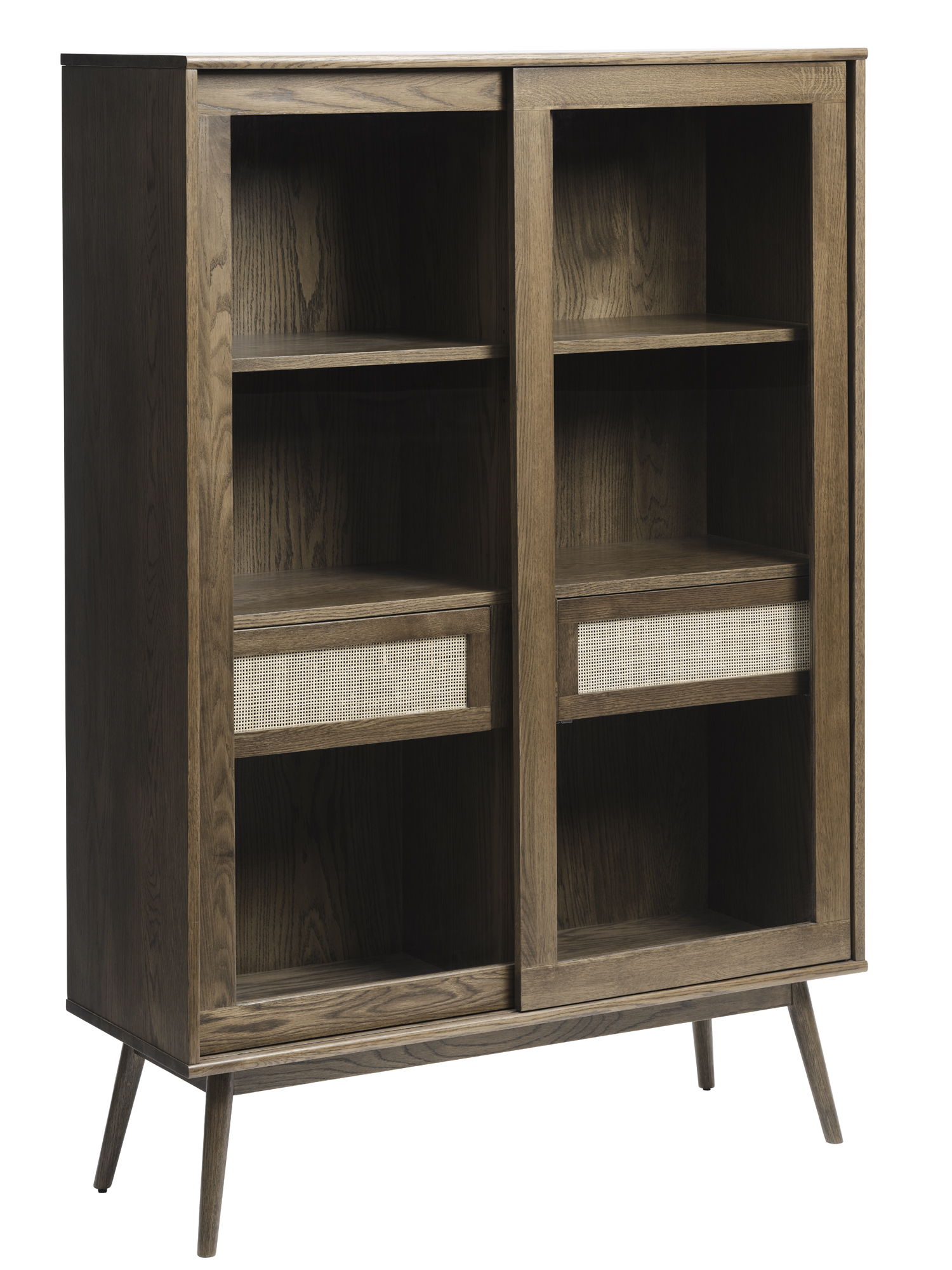 Nordic Home Sofia Vitriinikaappi Smoked Oak 160cm