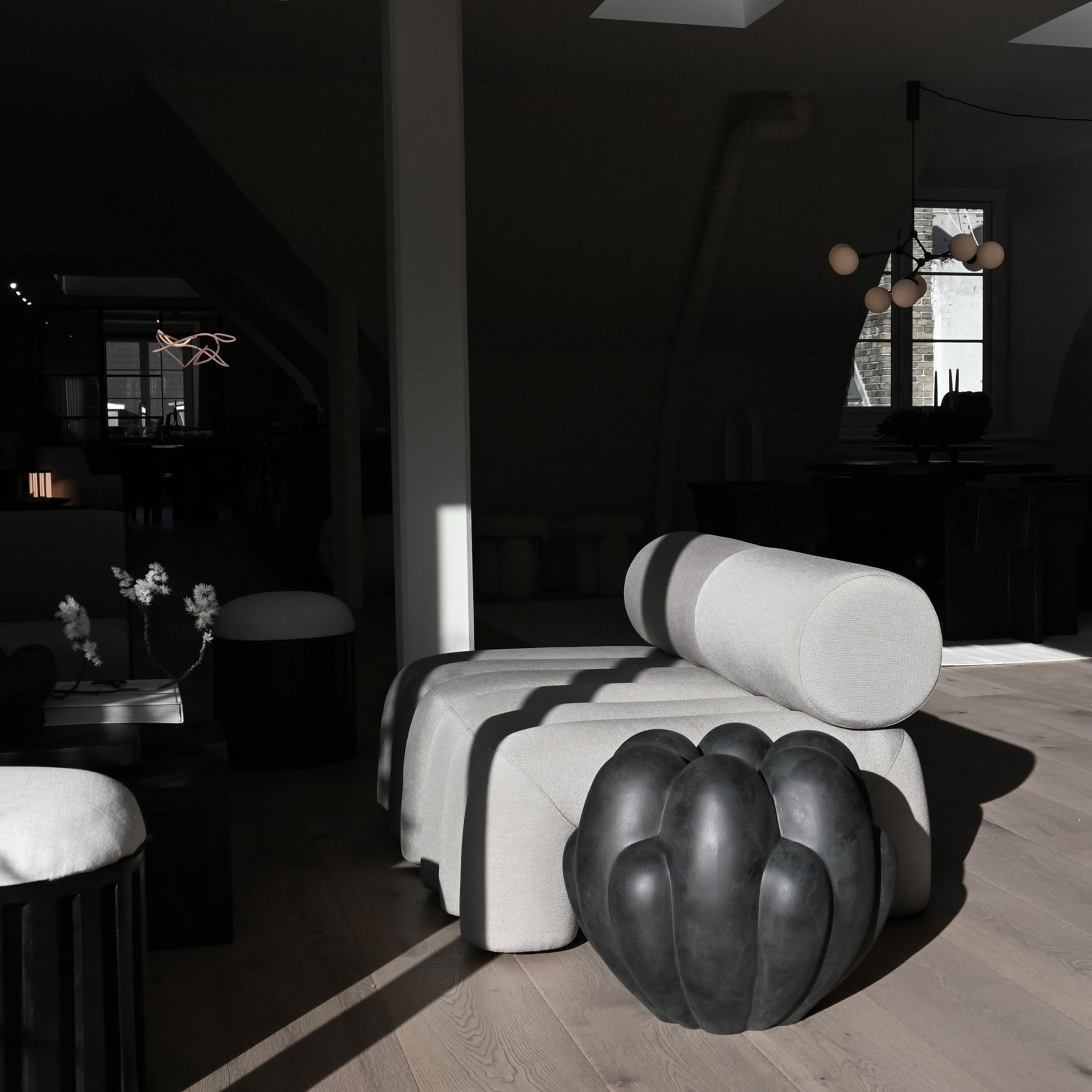 101 Copenhagen Bloom Vase Schwarz Groß