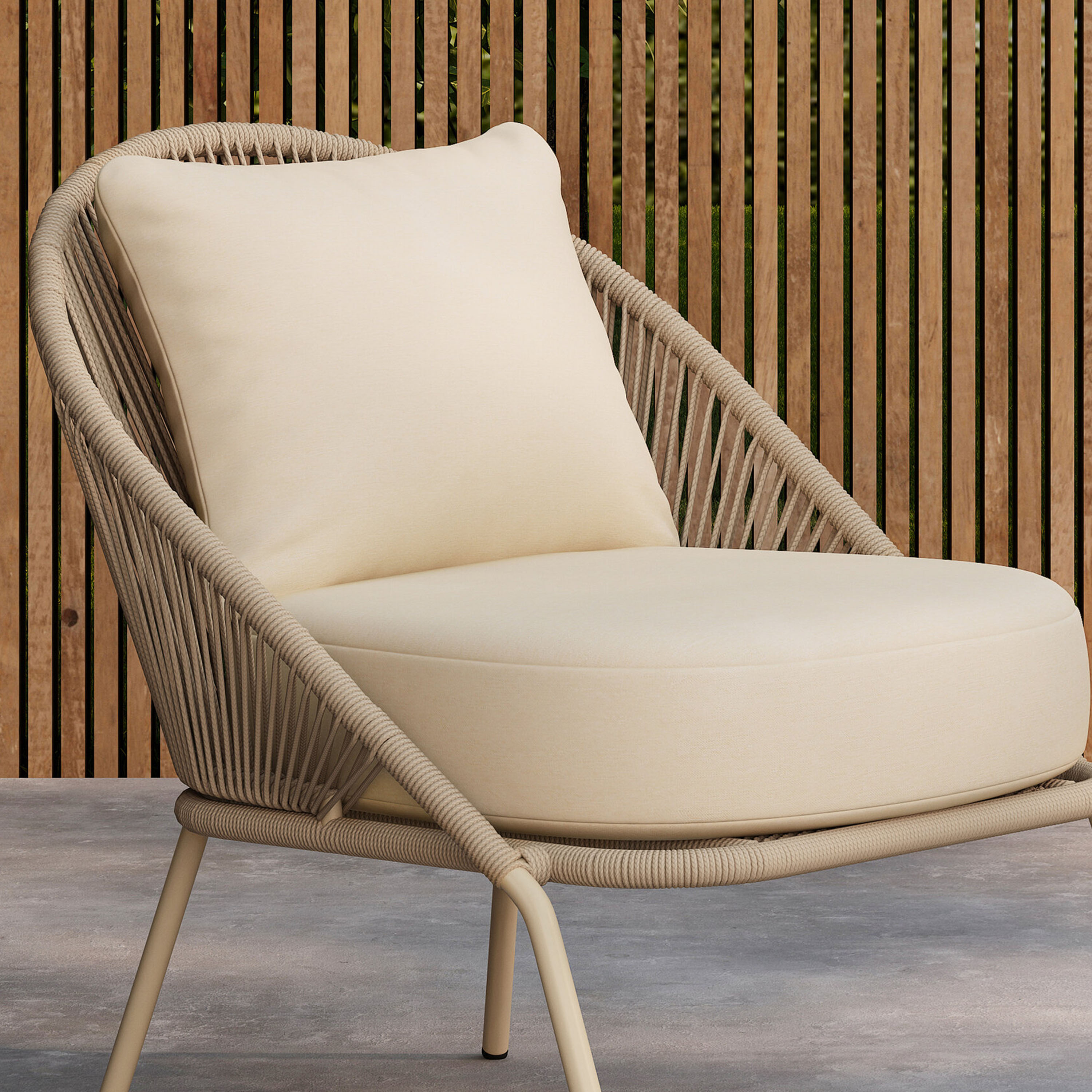 Venture Home Lindos Loungestol Beige