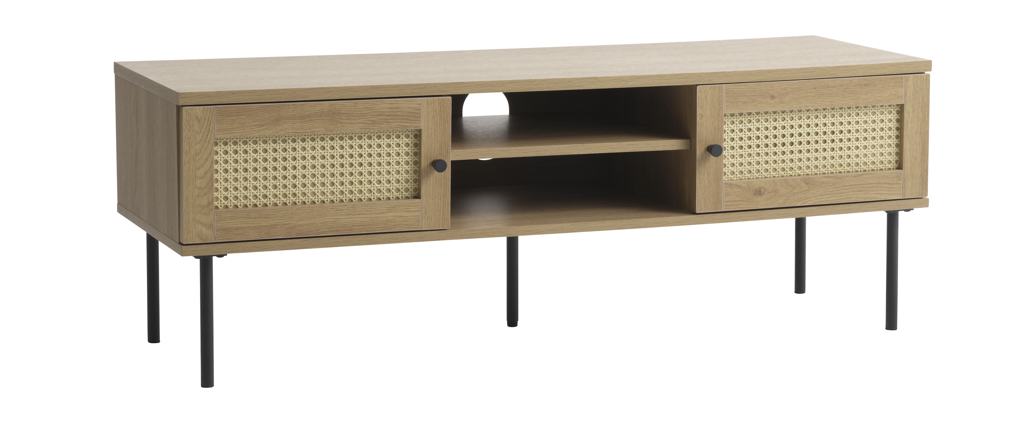 Nordic Home - Elin TV-Benk Natural 120cm - Holz  - TV-Benker