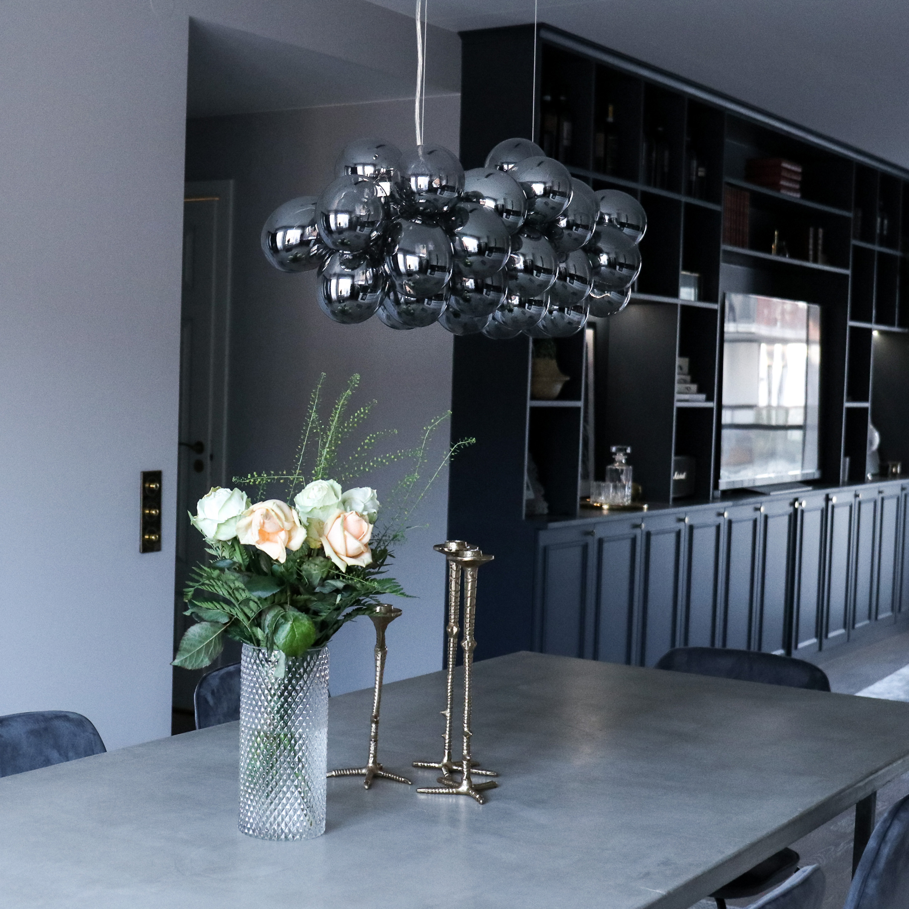 By Rydéns Gross Bar Taklampa Rökgrå